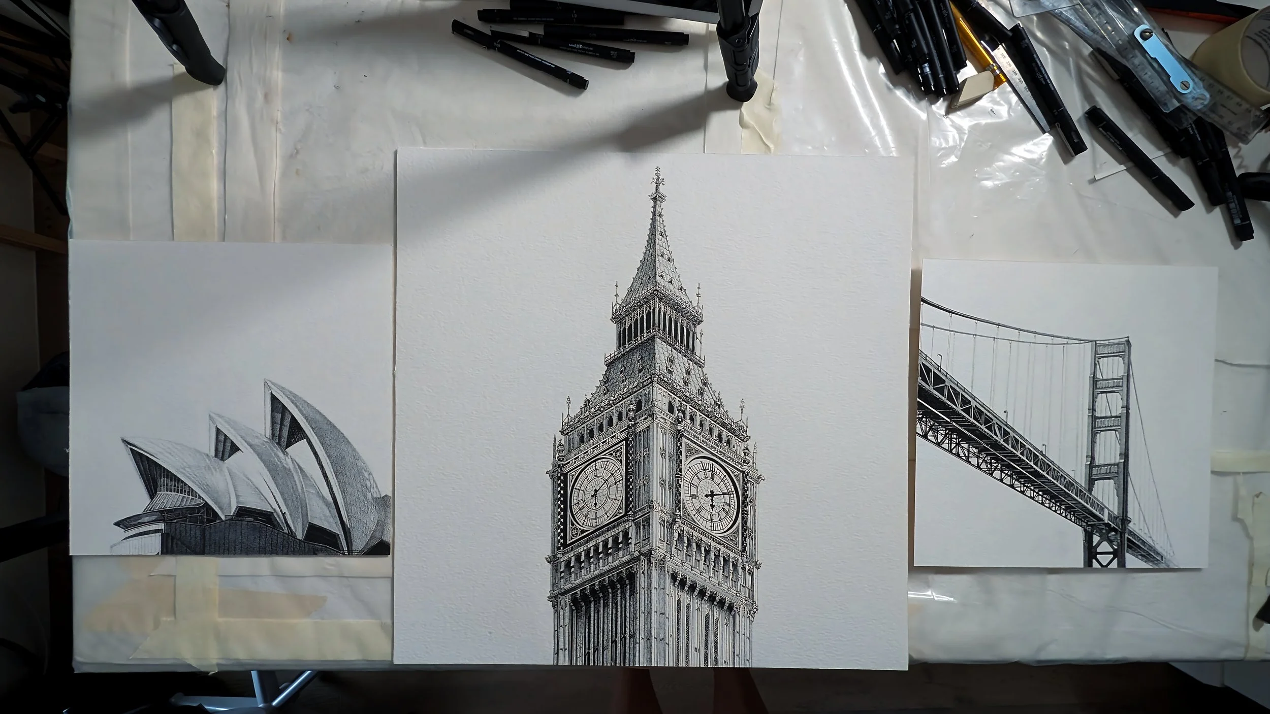 Travelling with Ink: Iconic Buildings