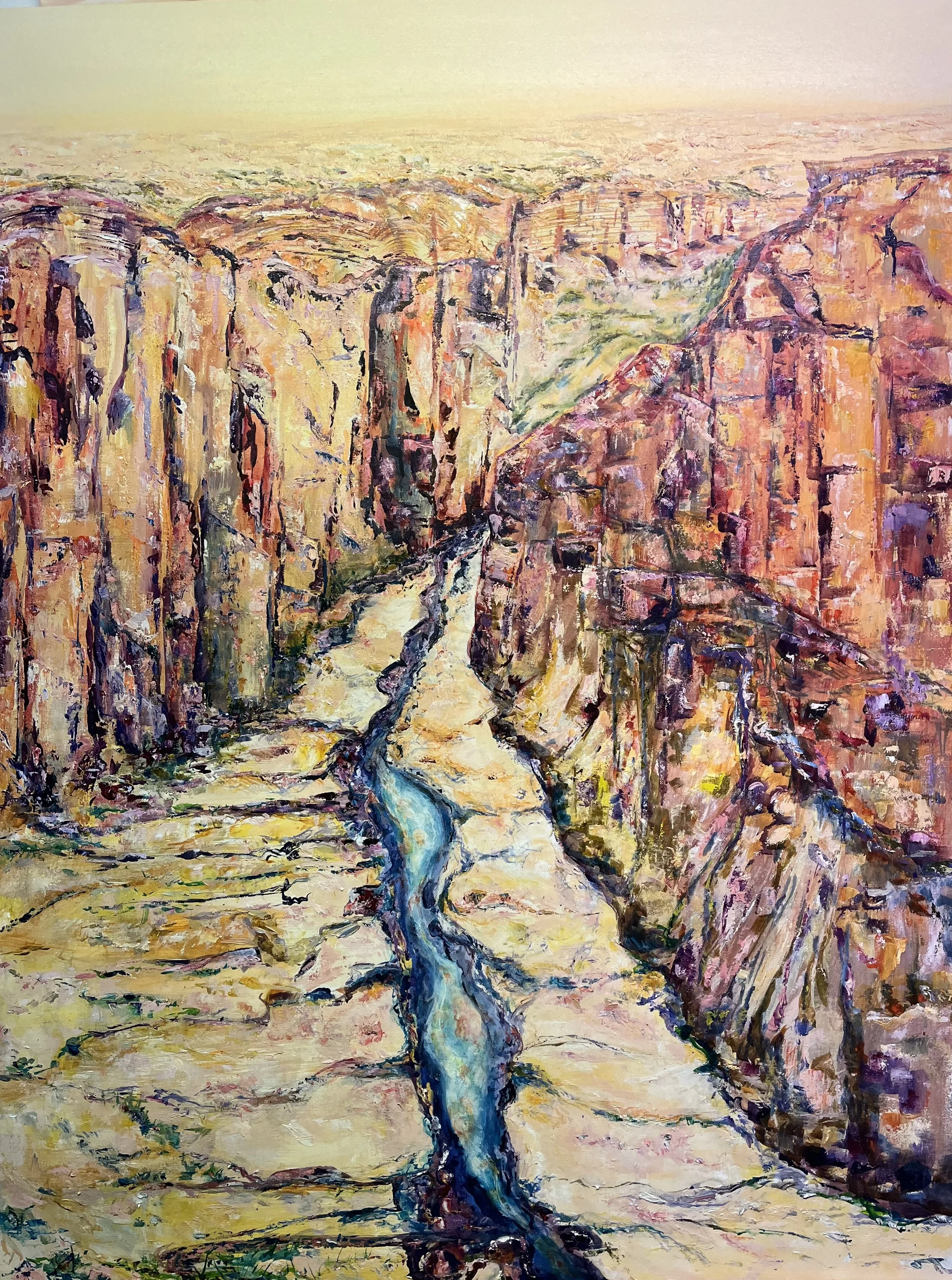 Porcupine Gorge by Laurence Cummin. Oil on Canvas. 122 x 92 cm SOLD