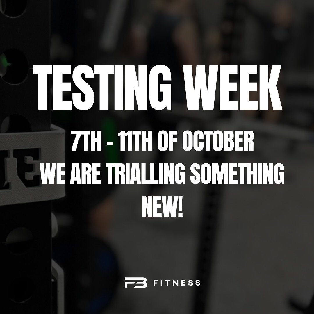 As you know, we have a testing week at the end of each training block. This is an opportunity for clients to assess their progress over the past six weeks on specific exercises. Our top priority is the safety of our members, and to ensure this, we're