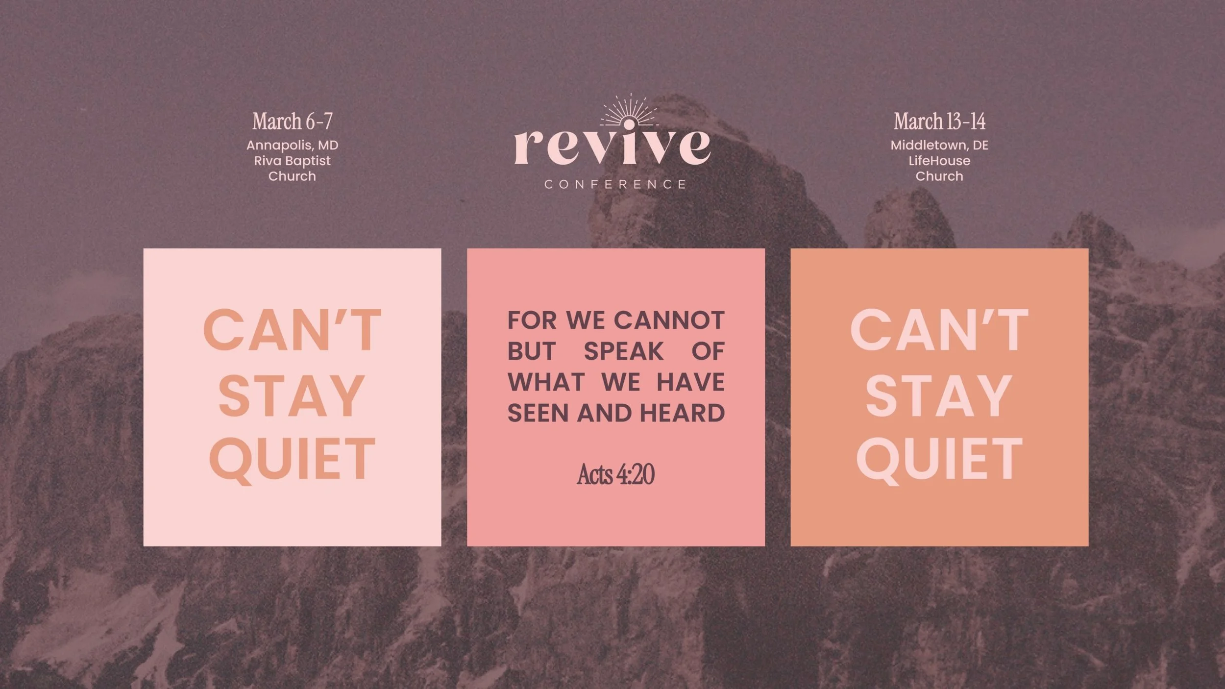 BC/MD Women's Revive Conference