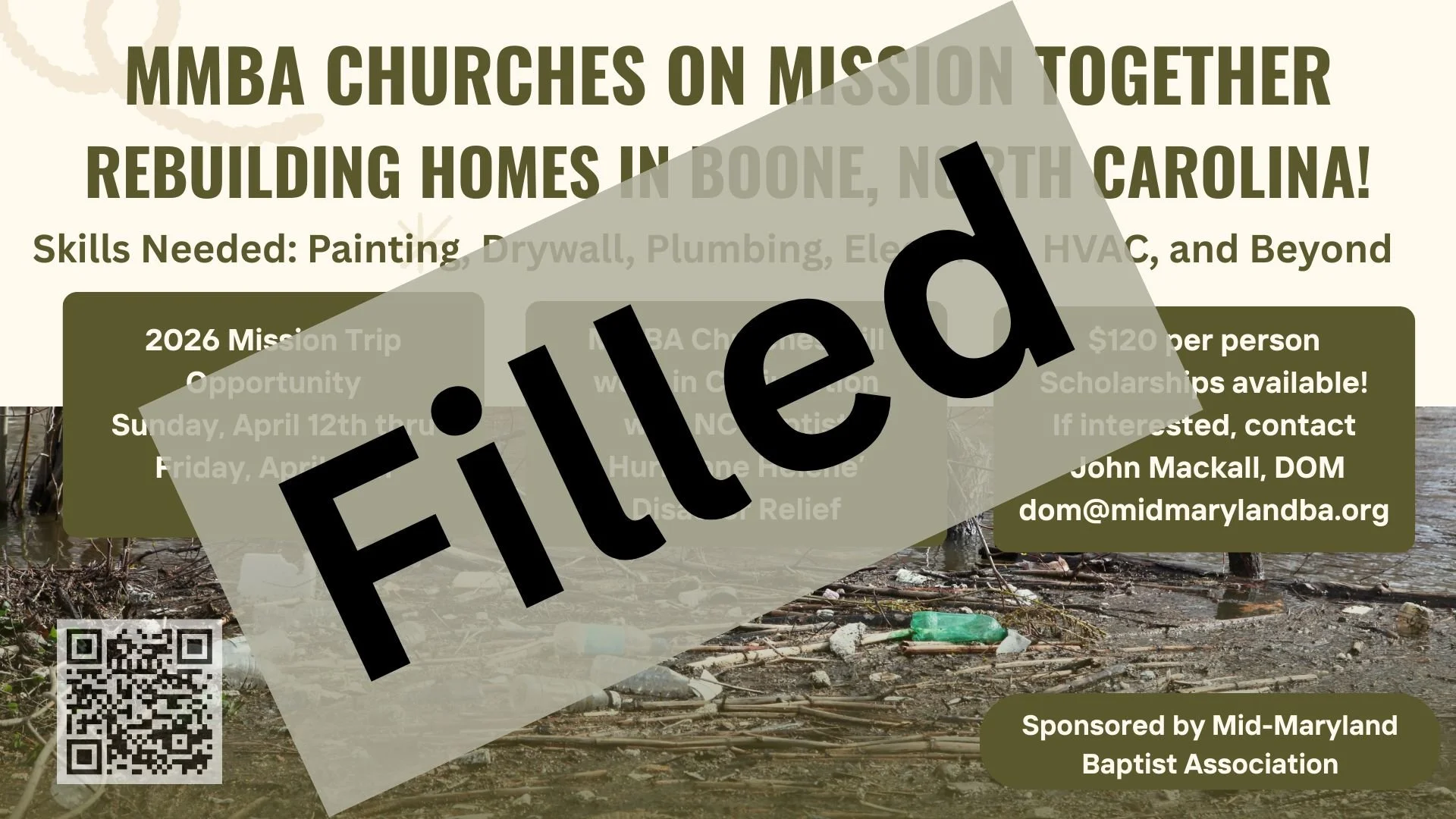 Mission Trip to NC begins