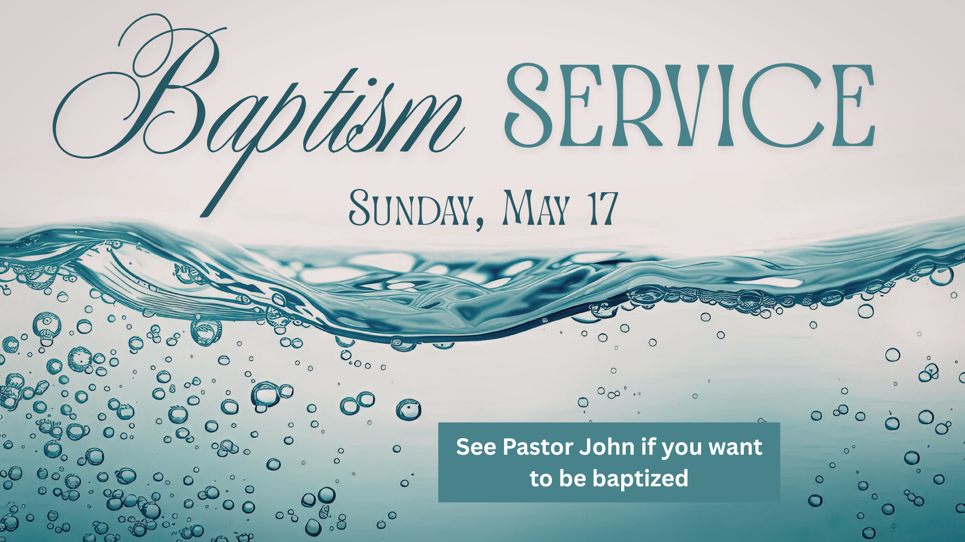 Baptism Service