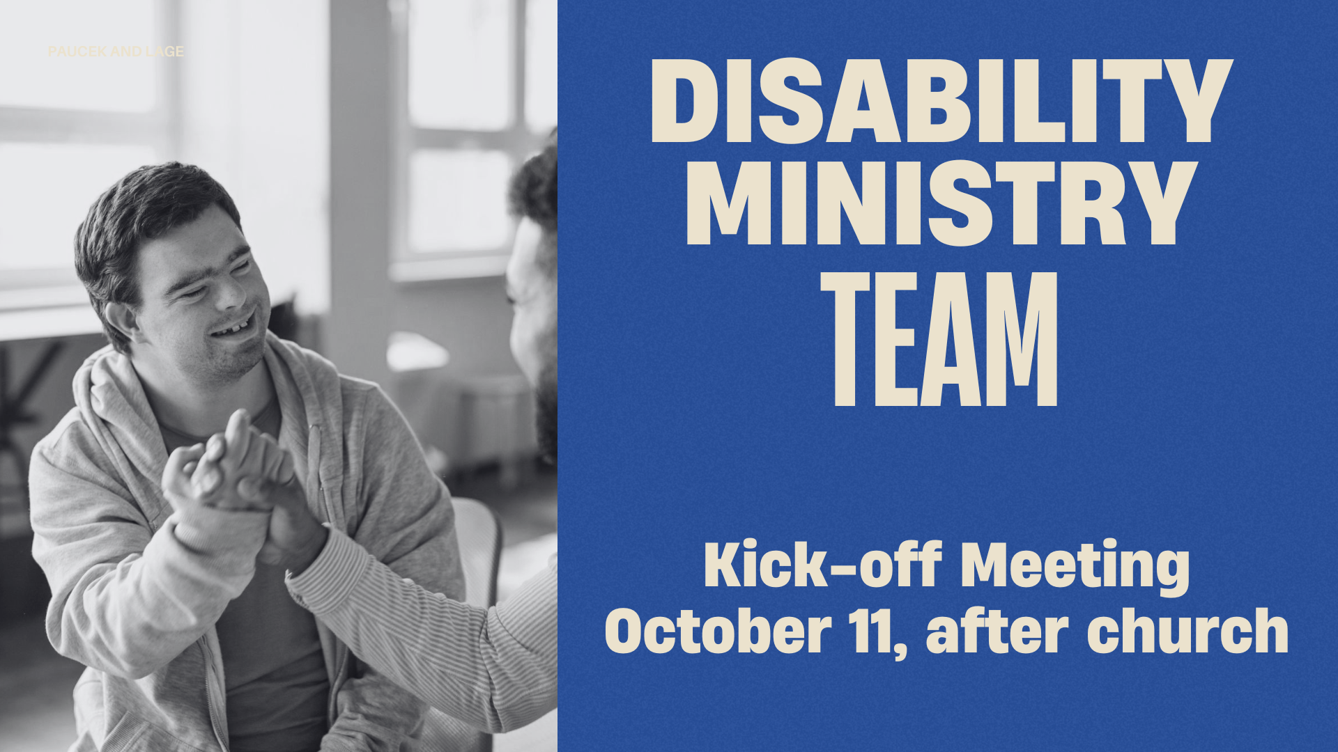Disability Ministry Meeting