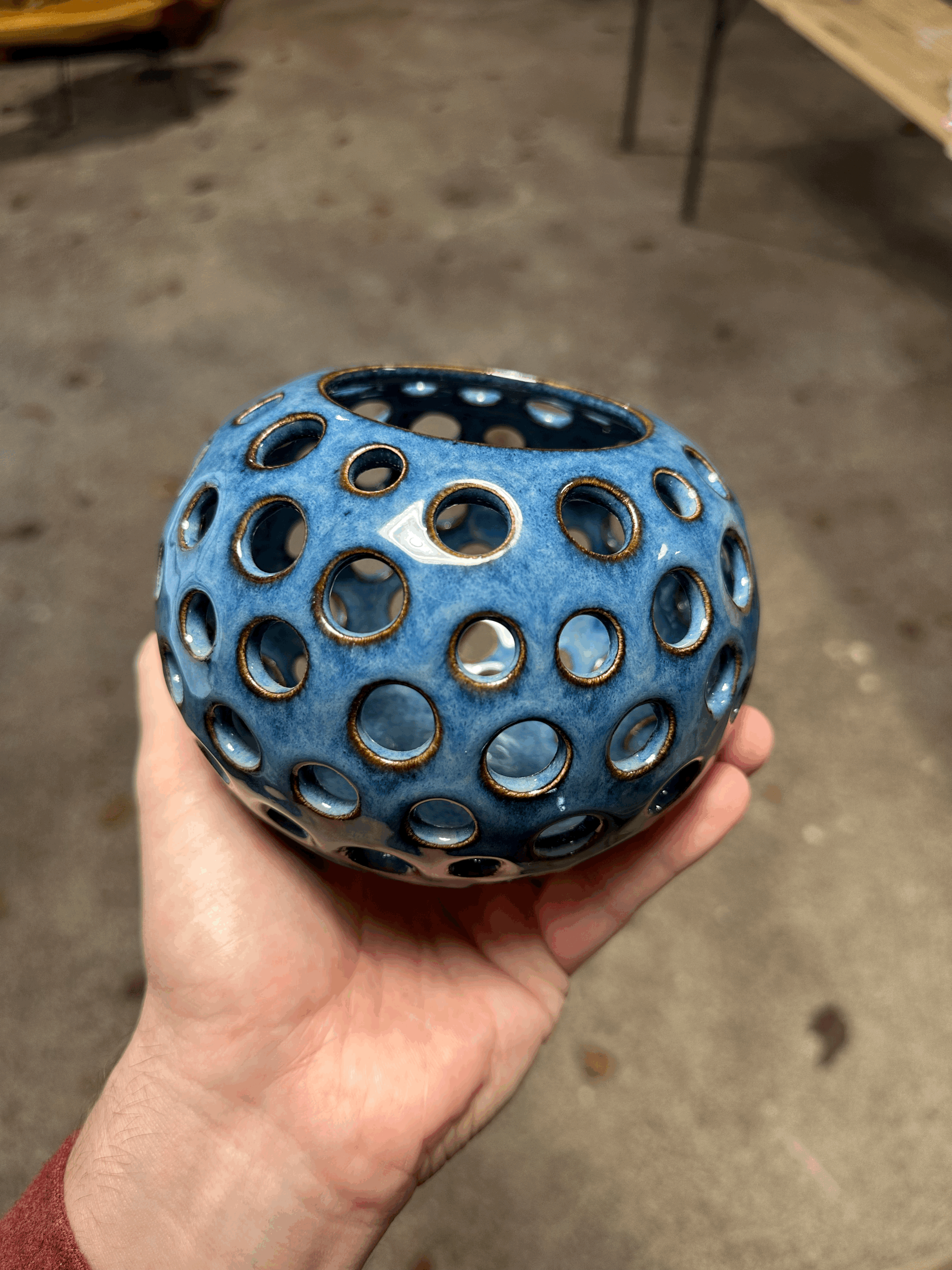 Pierced Candle Holder