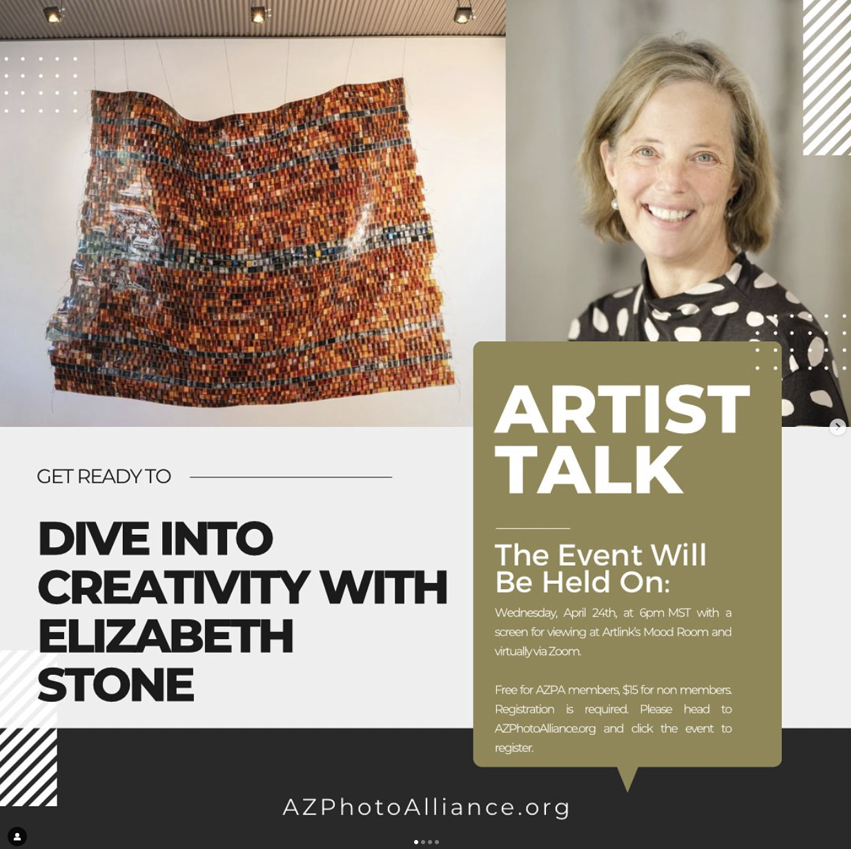 Artist talk for the Arizona Photography Alliance