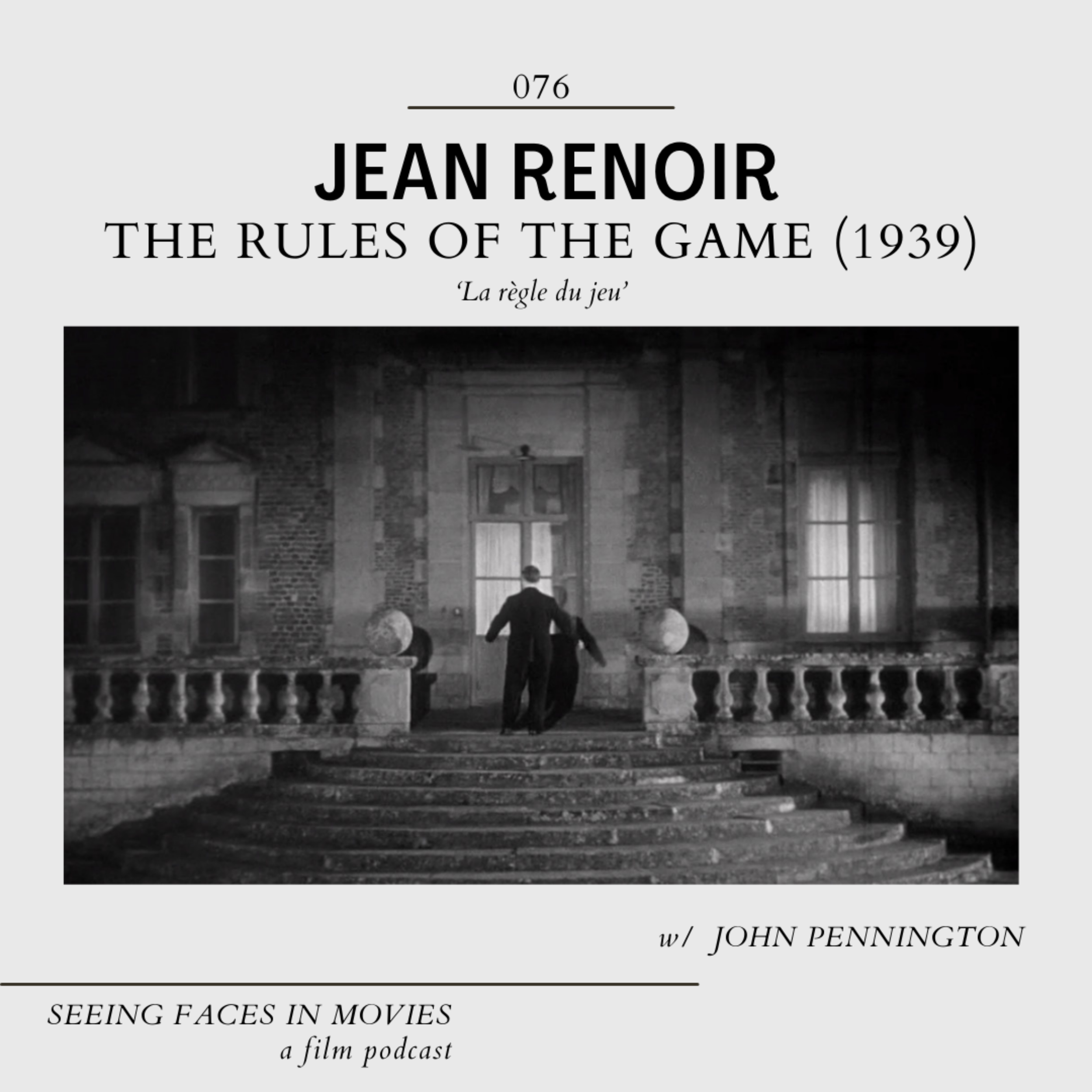 mansion steps in frame with someone standing at the top with their back to the audience