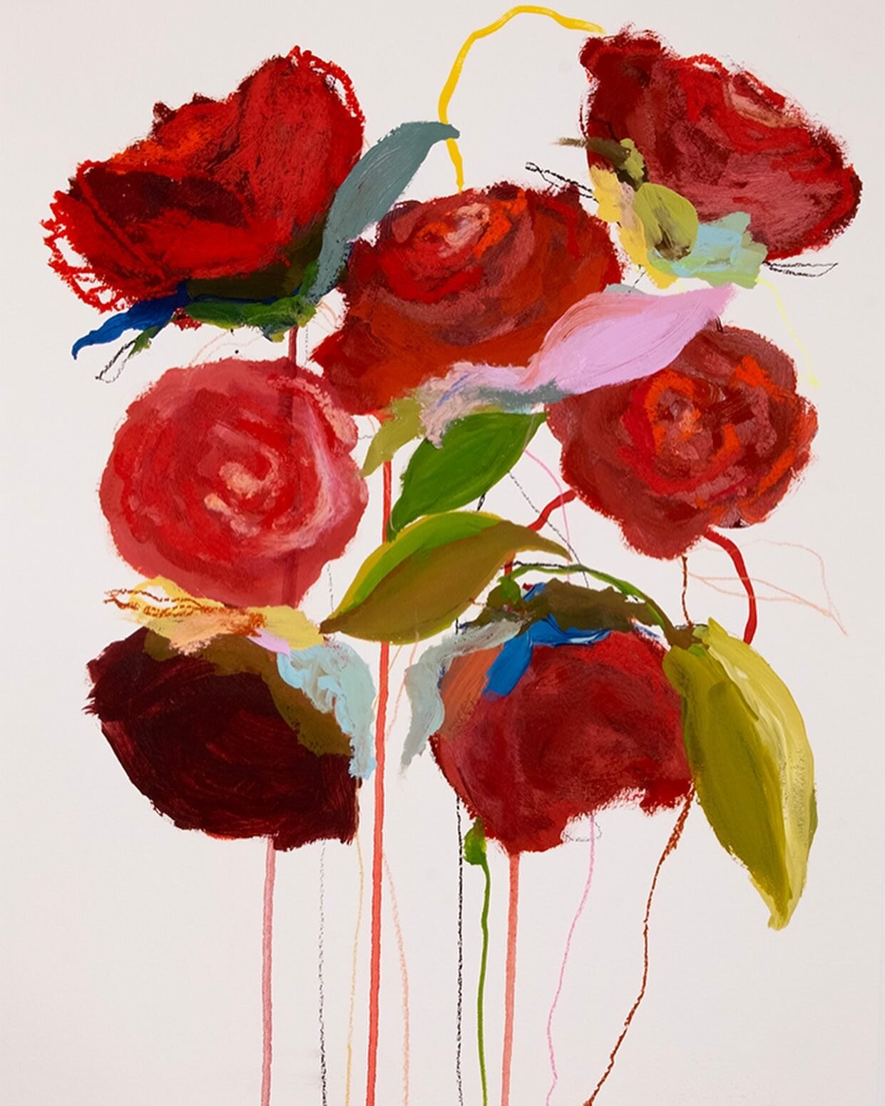 Bloom - My Red Door - 1/11/24
Acrylic, pastel, charcoal on paper 12 x16 in. ( 30 x 41 cm ) 

&ldquo;.. I stumble sleepily through eternities fixed hardness
and love at the end without dawn. Love. Visible love!&rdquo; .. 
- Federico Garcia Lorca

*2nd