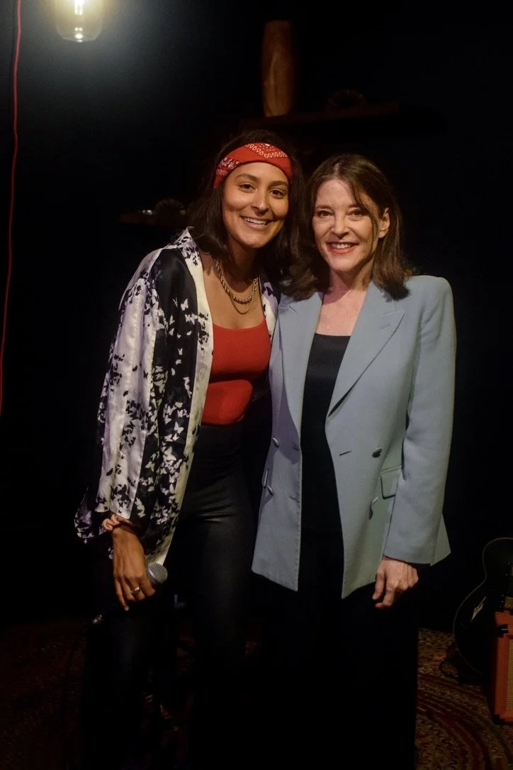 Presidential Candidate Marianne Williamson came and spoke to the Queer Sounds community at the July showcase!