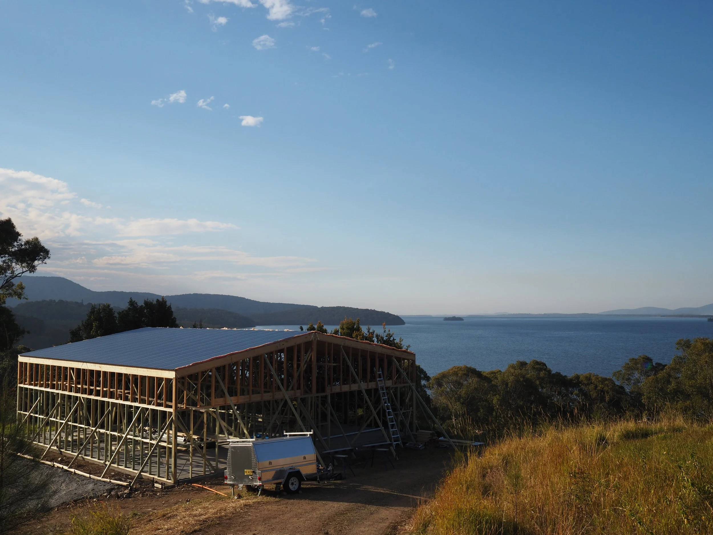 Wallis Lake - Australian shed polycarbonate zincalume .JPG