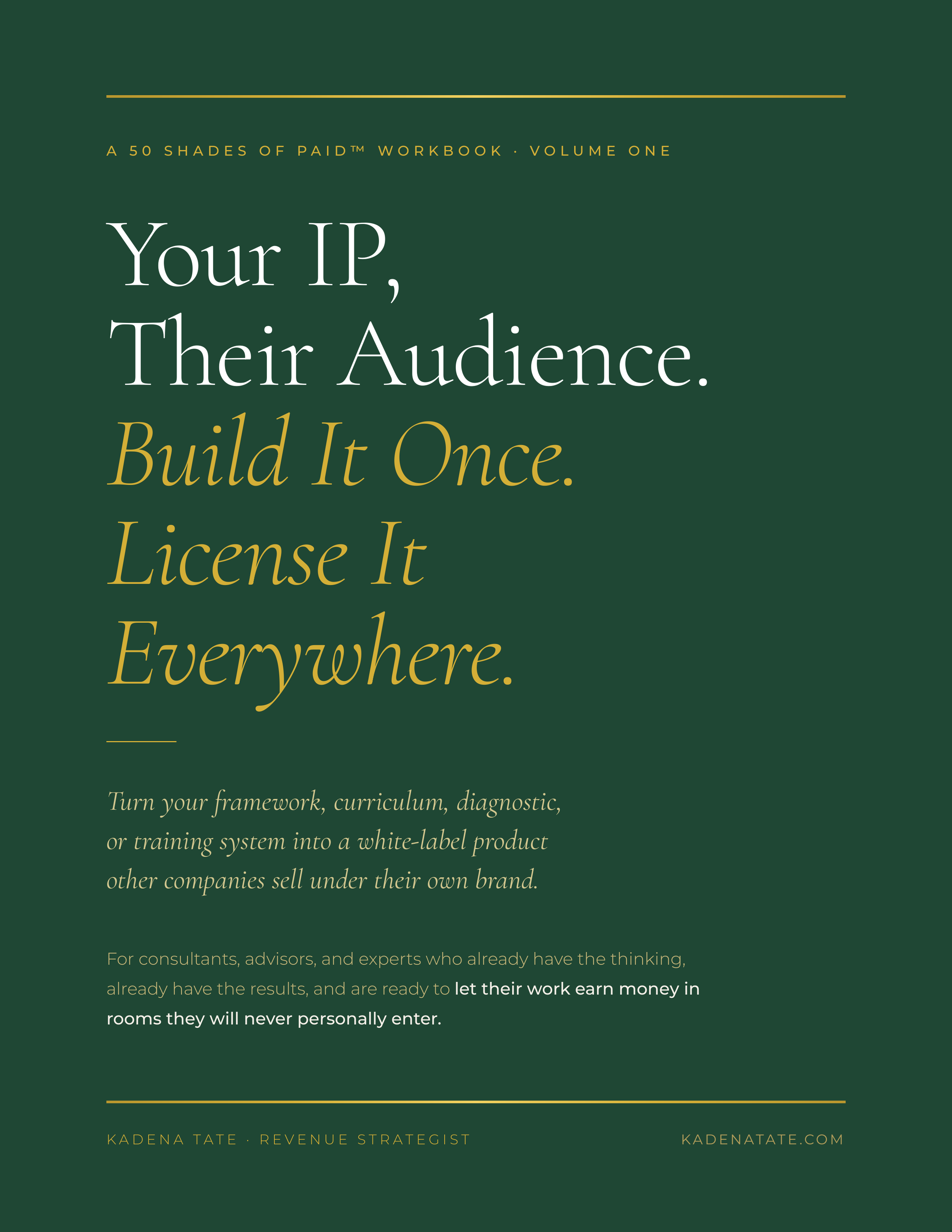 Your IP, Their Audience™