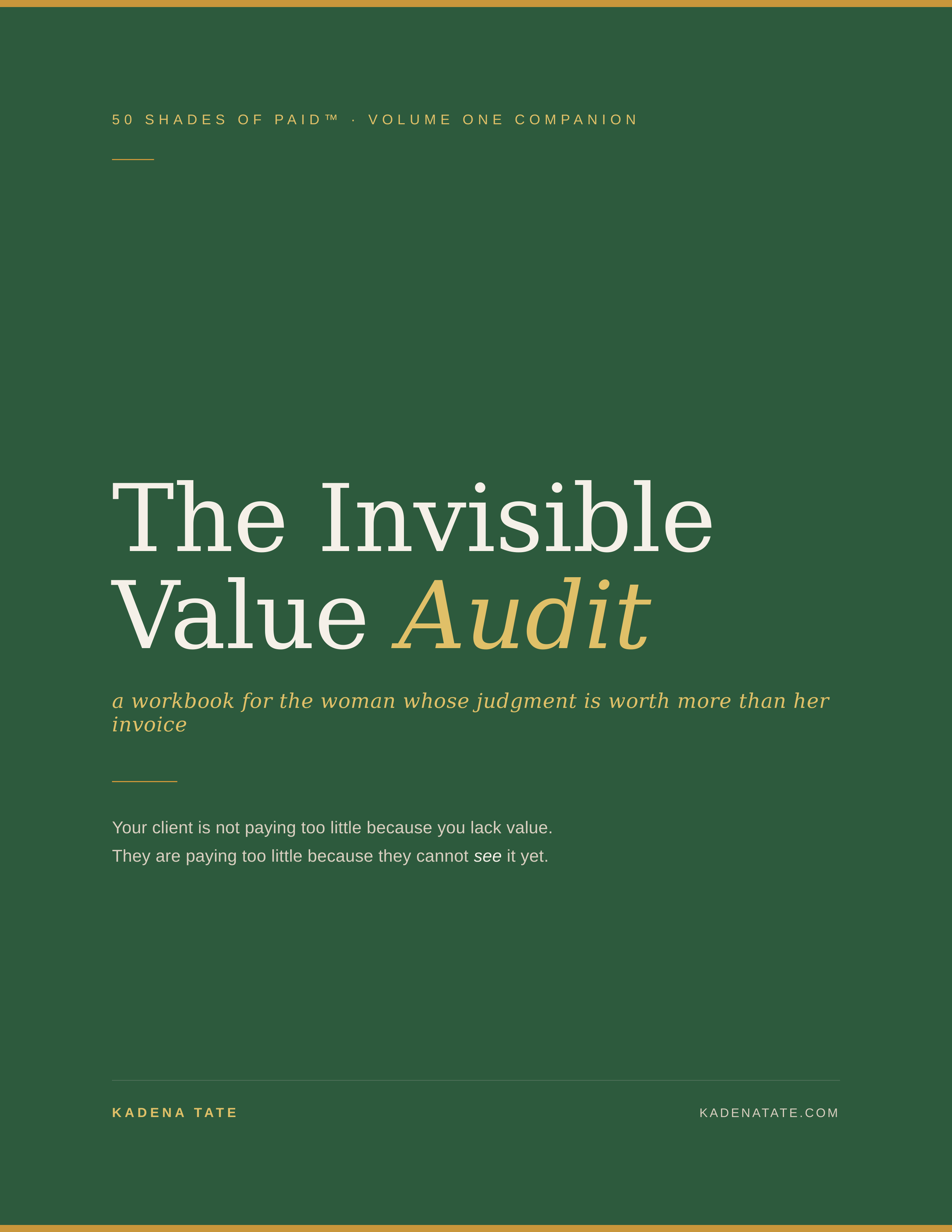 The Invisible Value Audit™