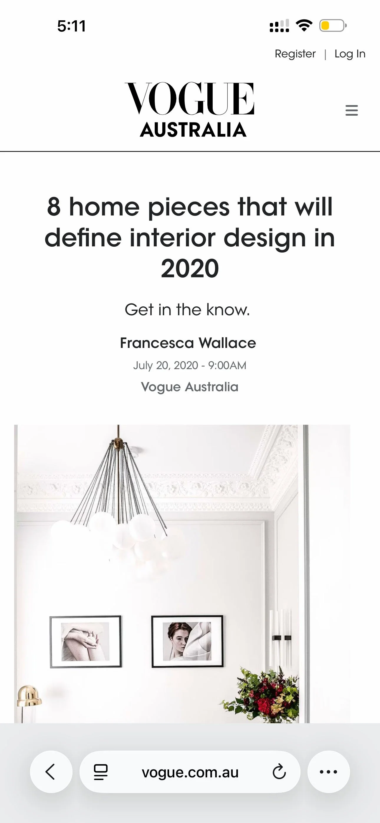 Kristina Vilyams’ work featured on Vogue