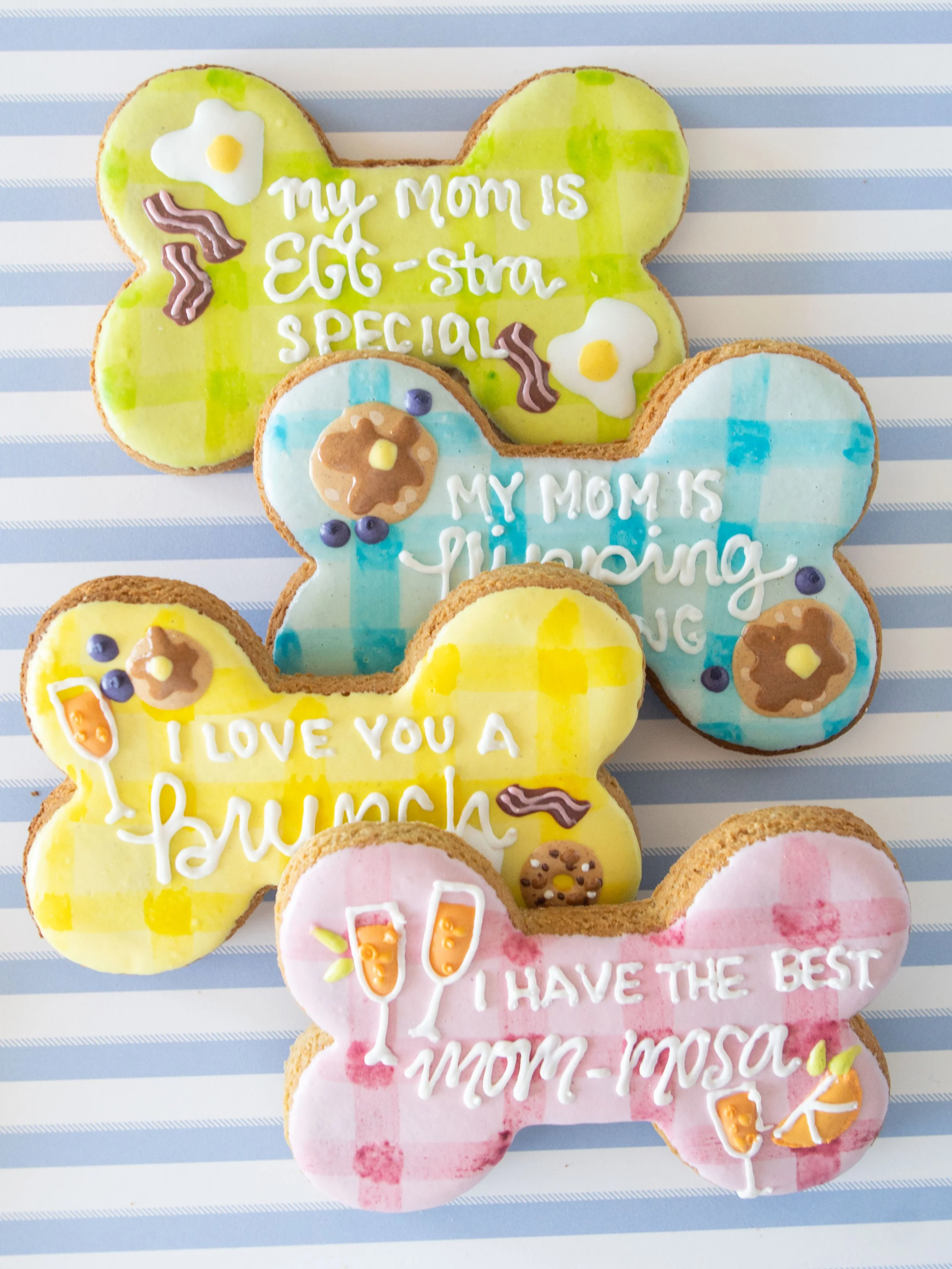 I Love My Mom Bone Biscuits