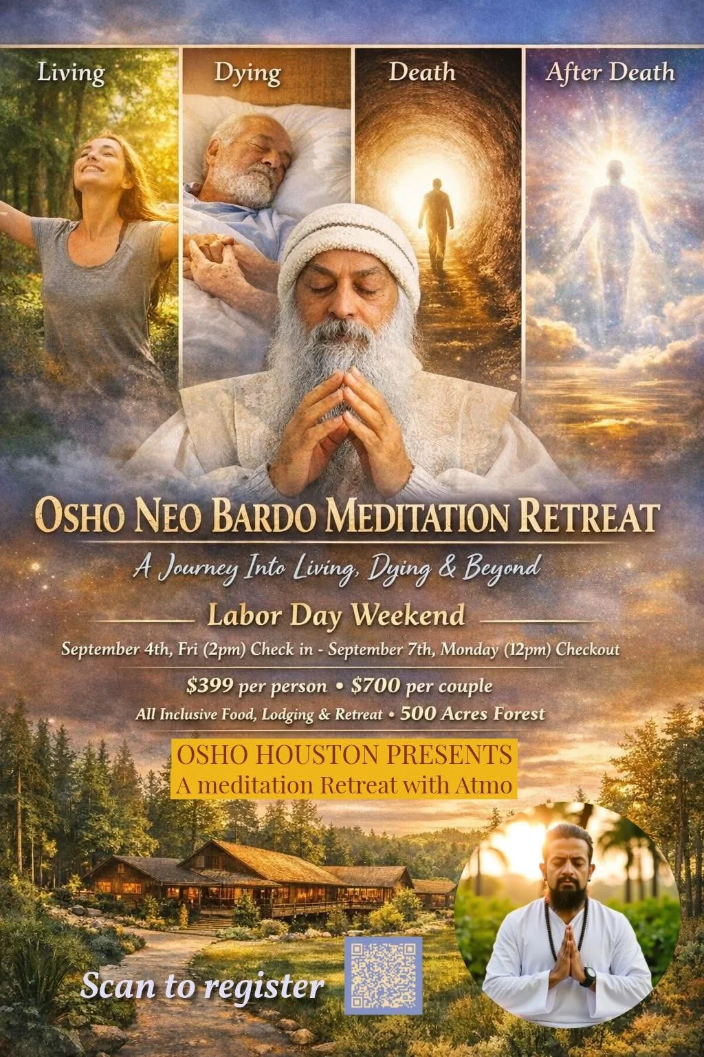Osho Neo Bardo 3-day workshop with Atmo