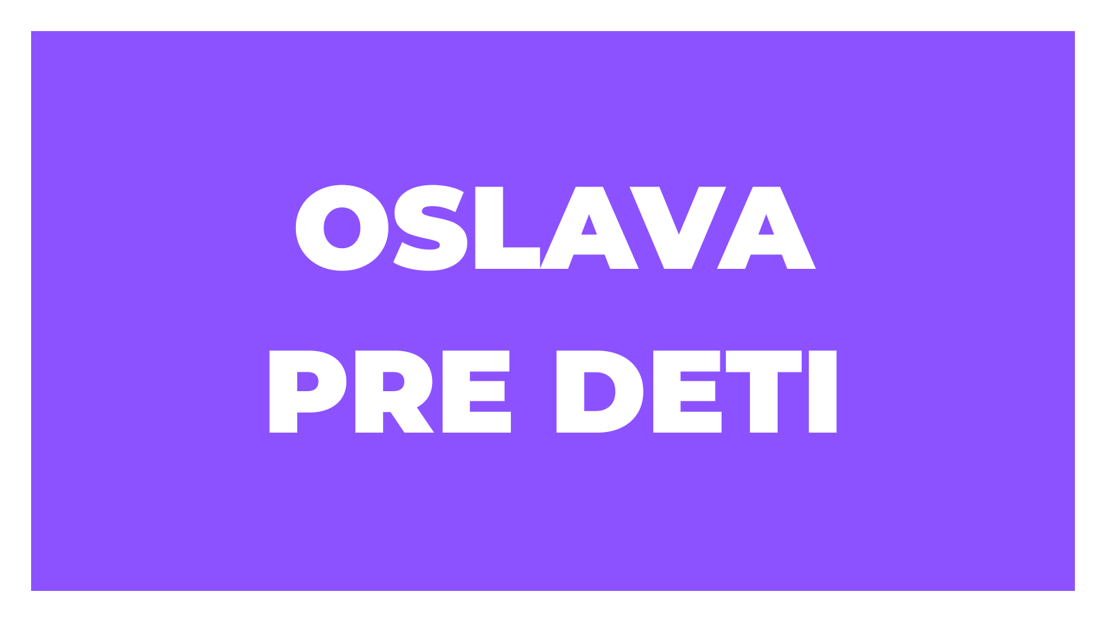 Detská oslava