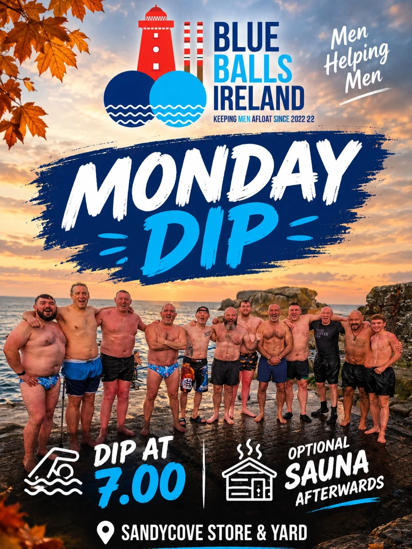After a successful Sunday morning in poor conditions let&rsquo;s get a good crew out tomorrow at 7. Optional sauna and drink after on @sandycove_store_and_yard