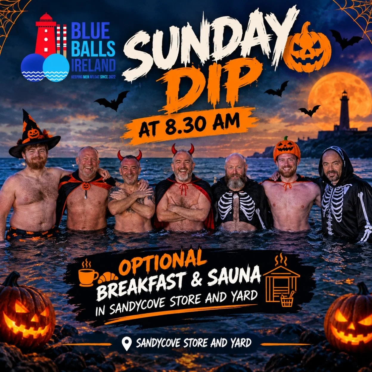 Sunday dip and breakfast. I know a few are away and the marathon is on So hopefully we still have a few out tomorrow lads
