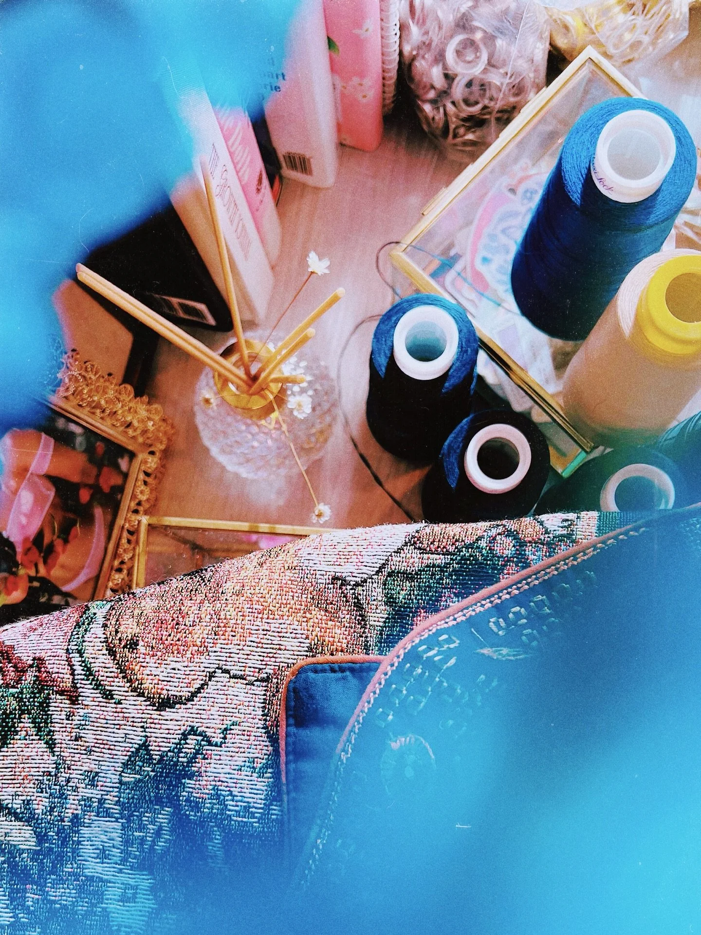 To become from the undone. 🦋🪡🌸 Finding solace in the art of creating art for other artists.

A custom corset made for some bunny special. 🐇 Each stitch, each cut of fabric has love woven into every detail.

x