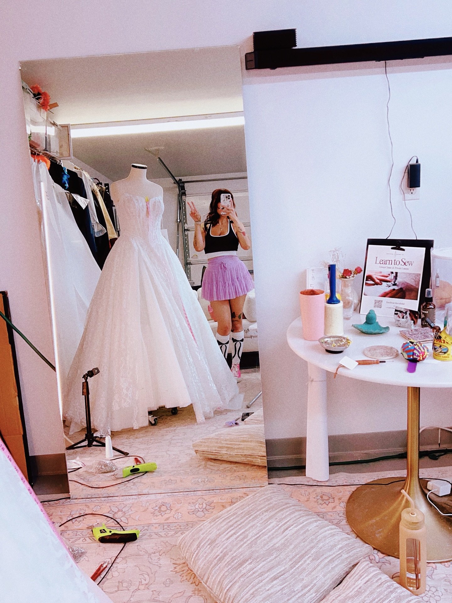 Having the vision, believing in the dream, and showing up authentically. 🦋🌸🐈&zwj;⬛✨ A little reflection from my week 🫶🏼 a daydream slowly turning into reality.

I recently teamed up with @revivalsewingco for local bridal alterations, and it&rsqu