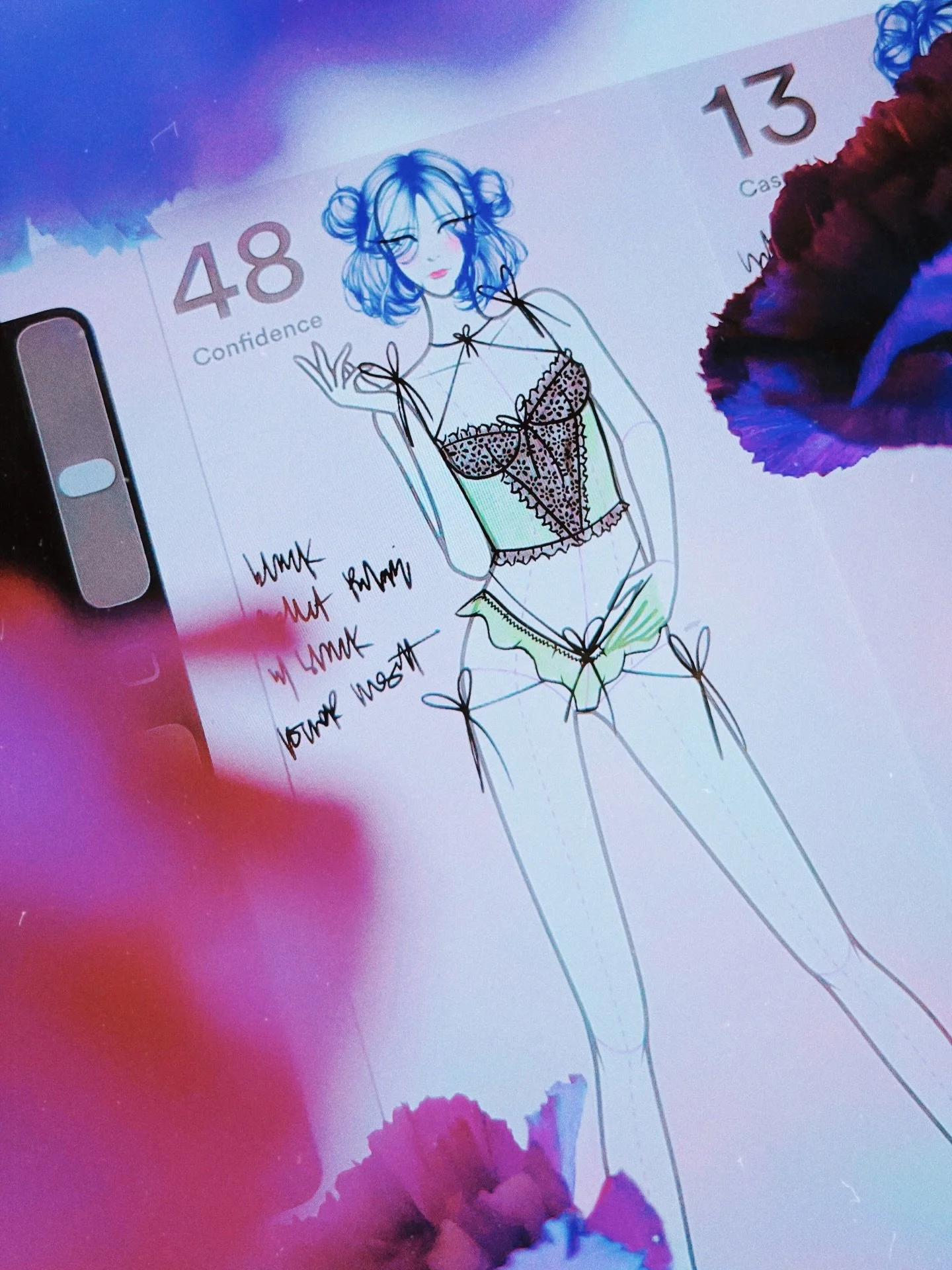 To Dream of Me, To Be Me fashion sketches. 👩🏻&zwj;🎨✨ She chased versions of herself she thought she had to become. 🧚🏼&zwj;♀️ Bolder. Louder. 🌺 Until she paused and realized the becoming was never the point. She was already home. 🧚🏼&zwj;♀️

Wh