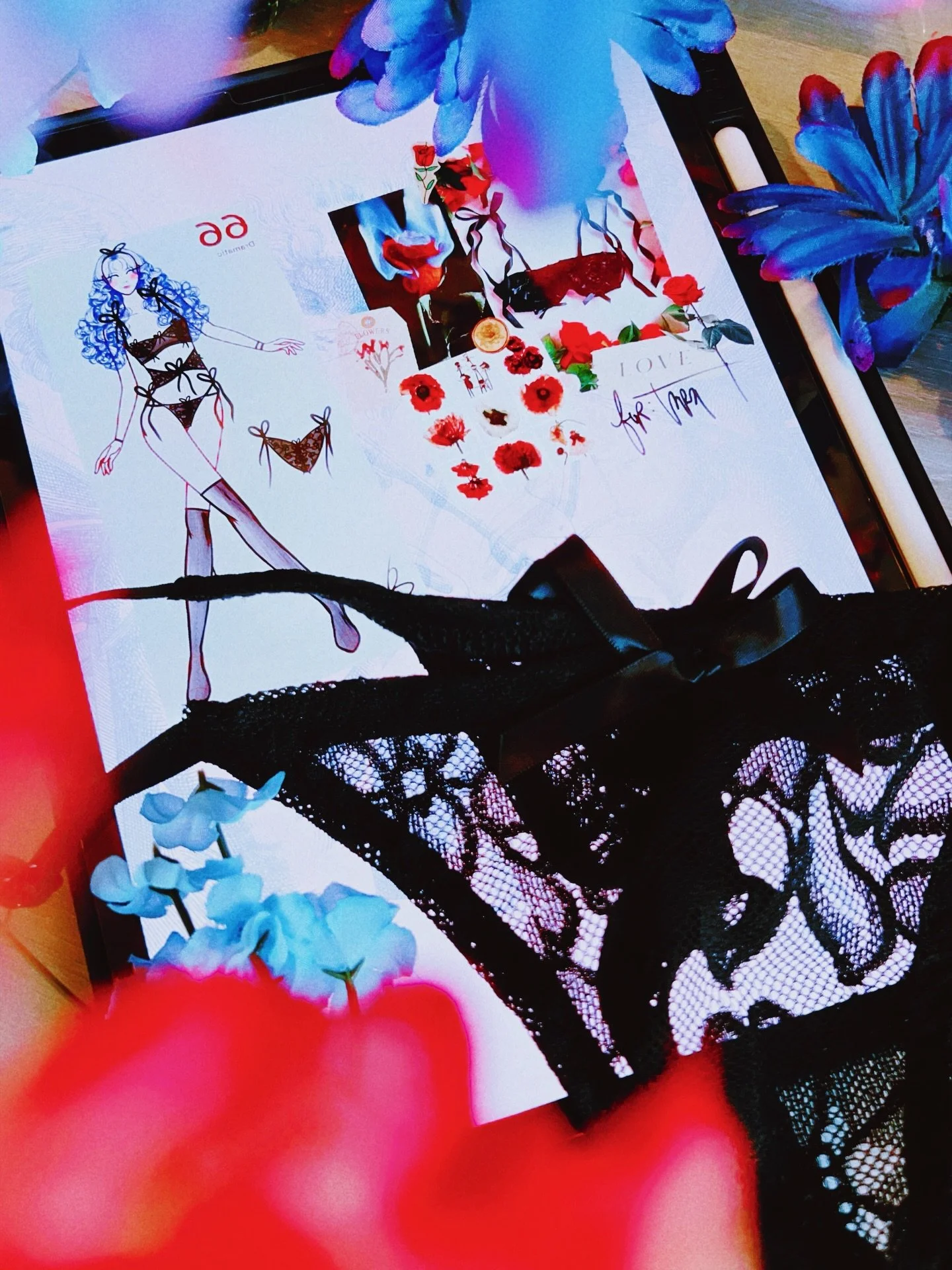 Like a dream, she wanted to be seen. 🧚🏼&zwj;♀️✨ Little glimpses behind the seams 🪡 a custom order, a new design, slow days made of lace and intention. 🌹

Some days I wonder why I fear losing myself in art when art is what saved me. 👩🏻&zwj;🎨 To