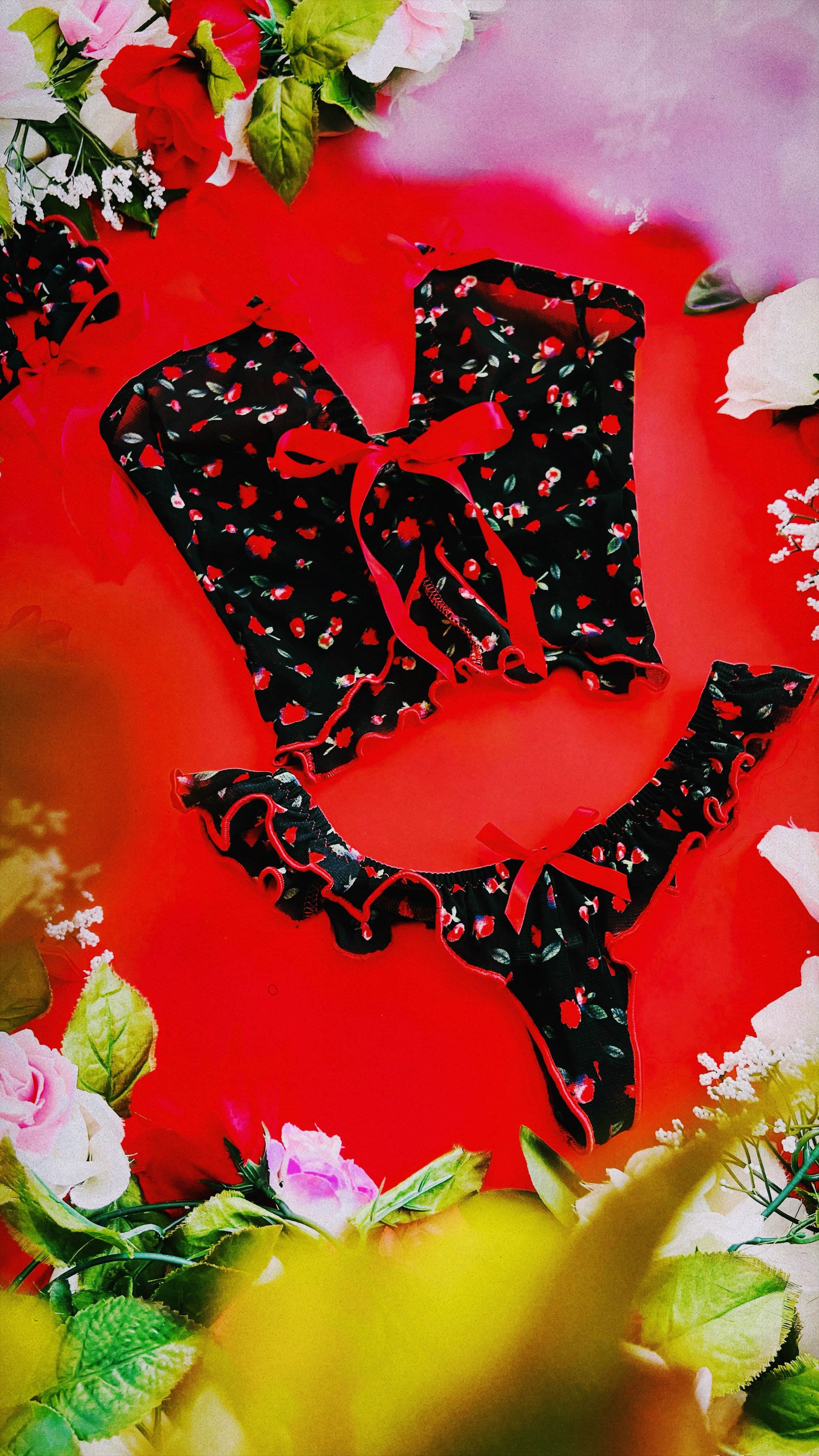 Mariposa Lingerie Set ~ Floral