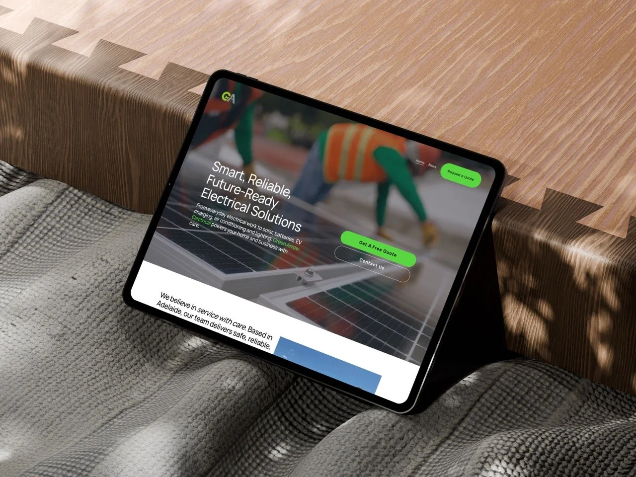 Website Redesign for Green Arrow Electrical