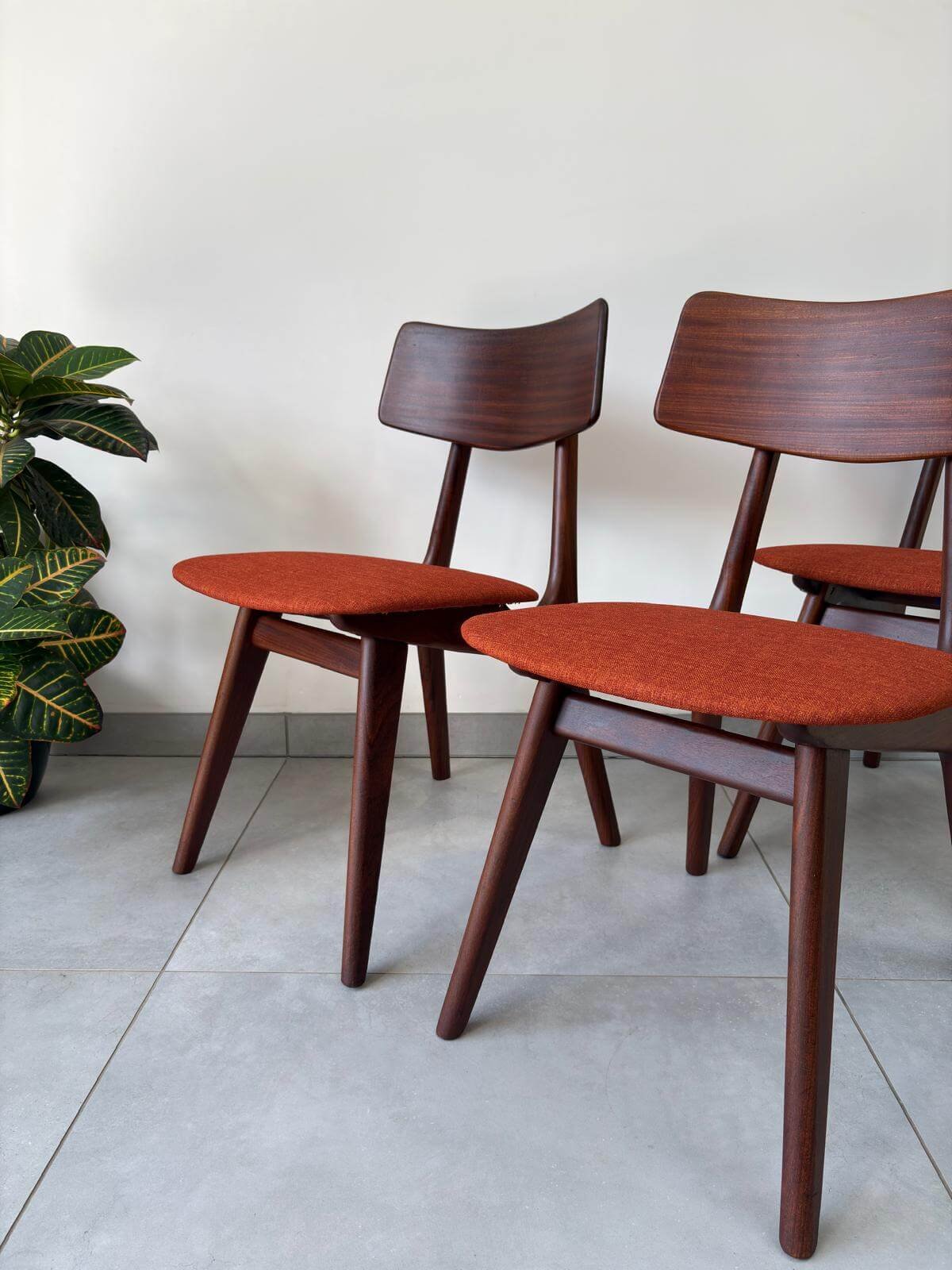 Vintage Teakhouten Eetkamerstoelen TopForm