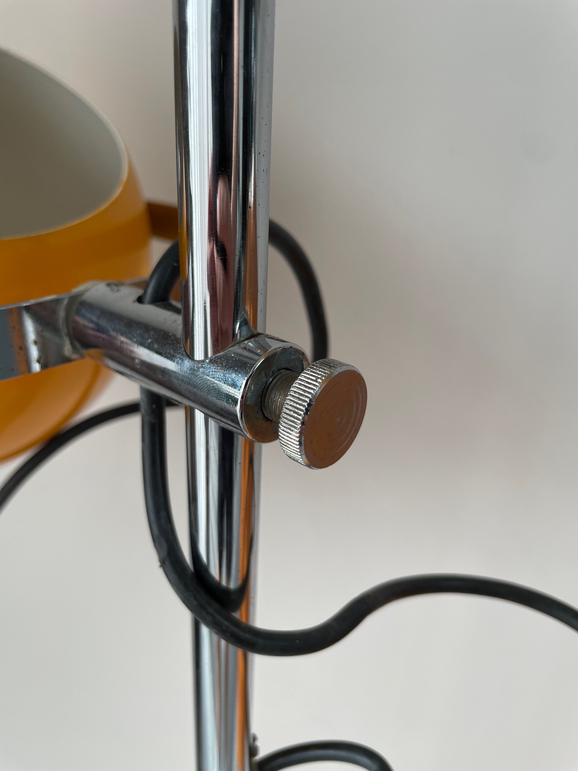 Vintage Herda bollamp geel