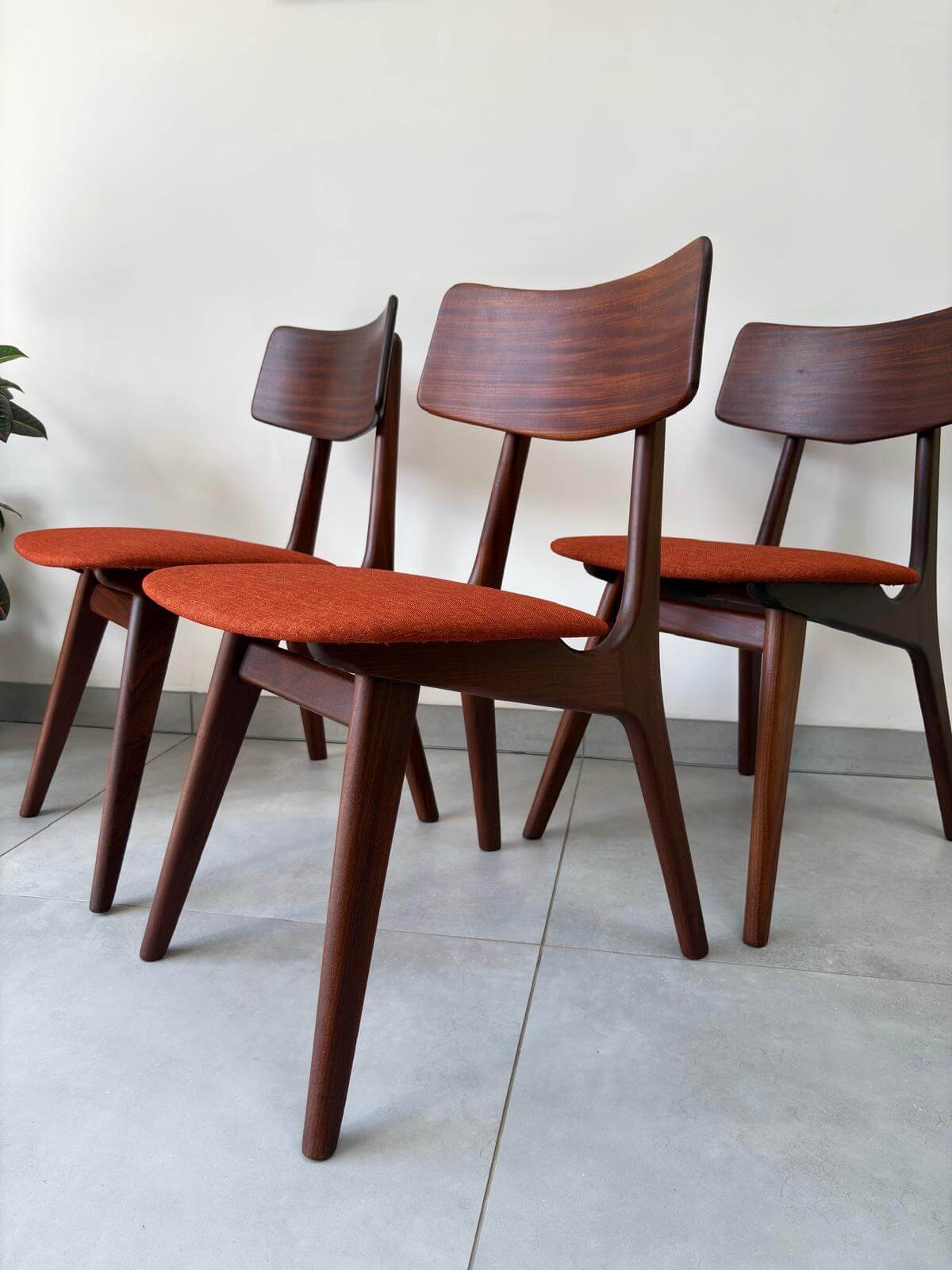 Vintage Teakhouten Eetkamerstoelen TopForm