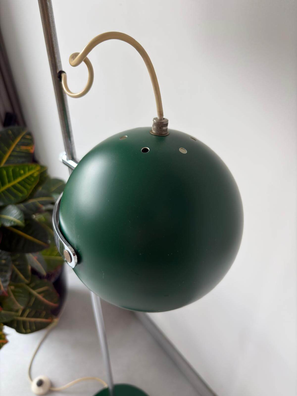 Vintage Herda Bollen Vloerlamp Groen