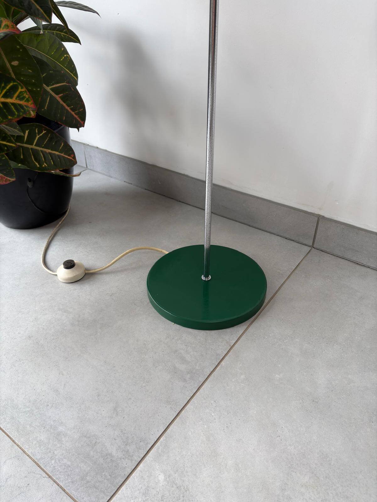 Vintage Herda Bollen Vloerlamp Groen
