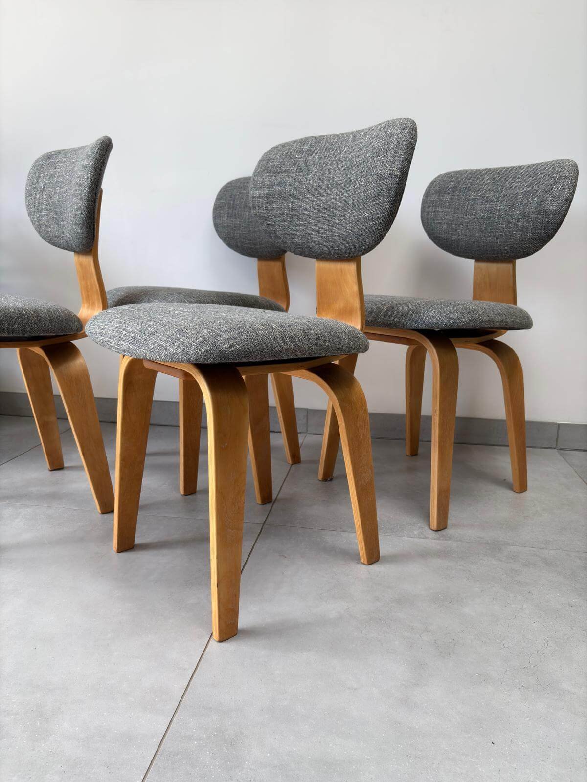 Set Vintage Eetkamerstoelen Pastoe SB03 de Ploeg