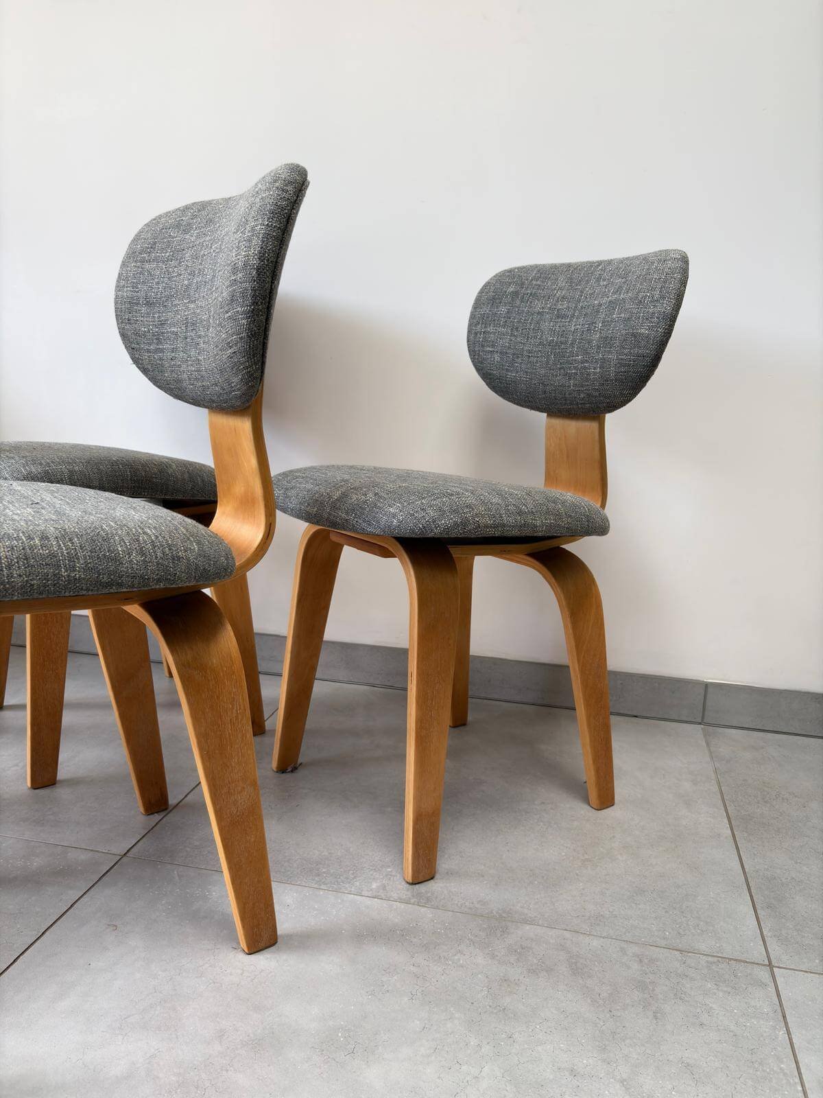 Set Vintage Eetkamerstoelen Pastoe SB03 de Ploeg