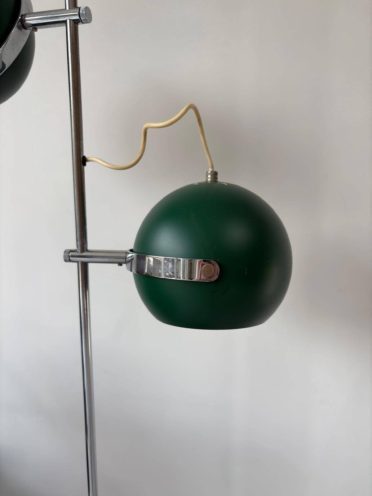 Vintage Herda Bollen Vloerlamp Groen