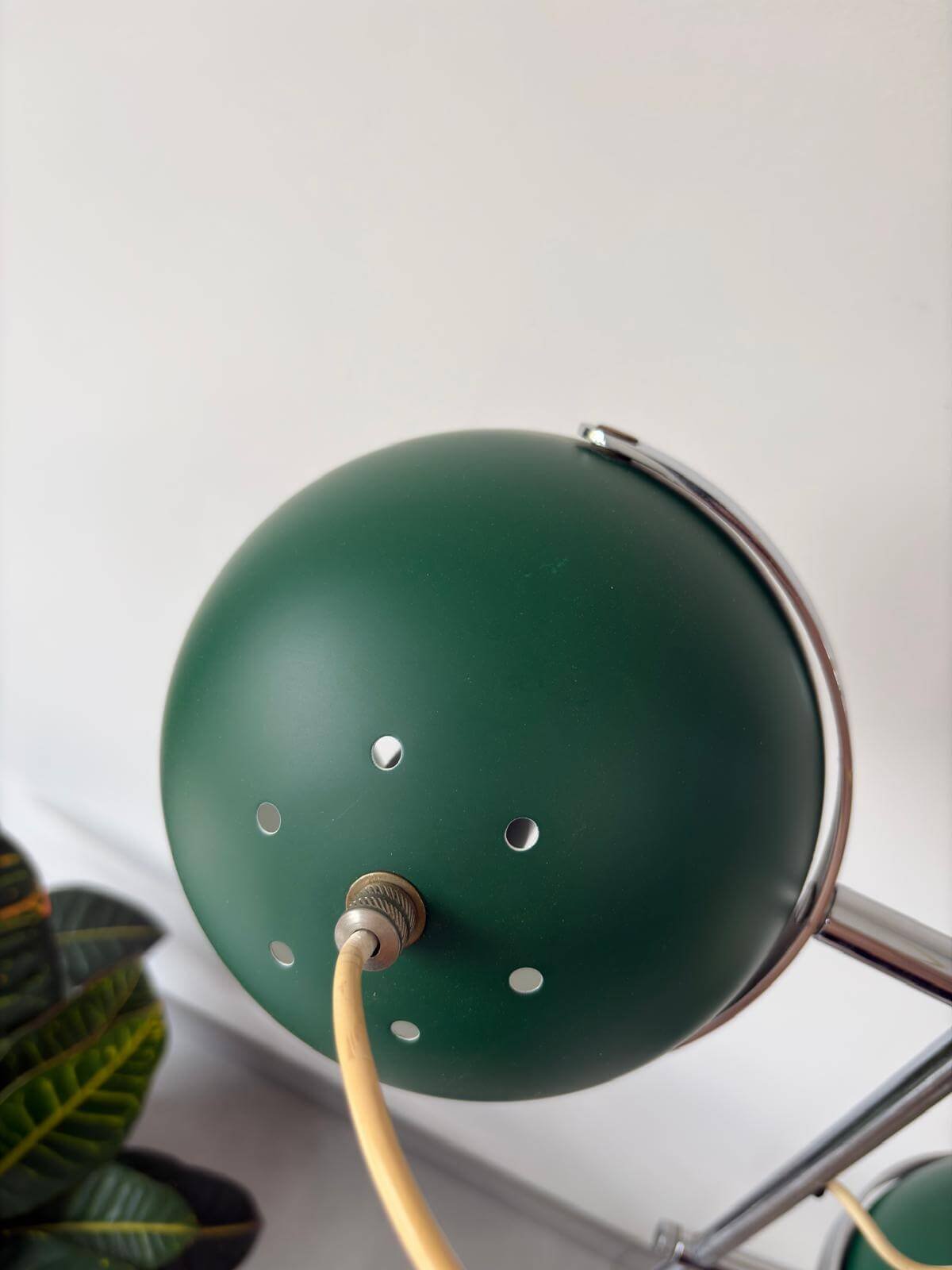 Vintage Herda Bollen Vloerlamp Groen