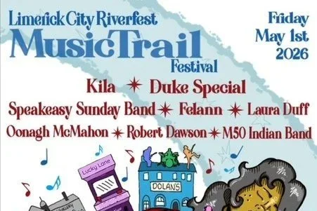 Limerick City RIVERFEST Music Trail IN MAY