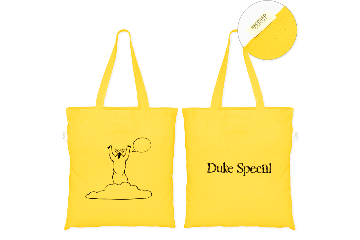 BRAND NEW TOTE BAGS IN THE DUKE SHOP!