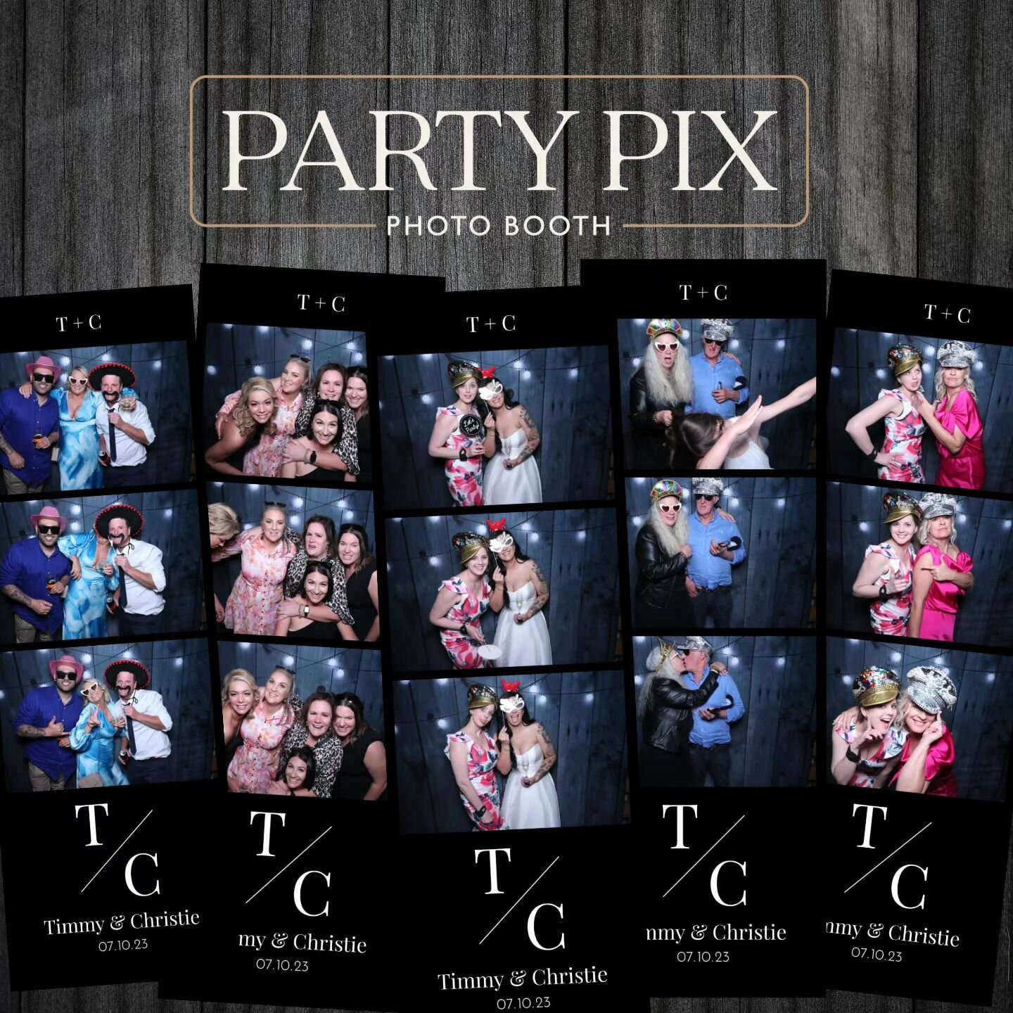 Congrats Timmy &amp; Christie!

#PartyPixPhotoboothMelbourne
#WeddingPhotobooth
#PhotoboothMelbourne
#photostrips

For more info and pricing - https://partypix.com.au