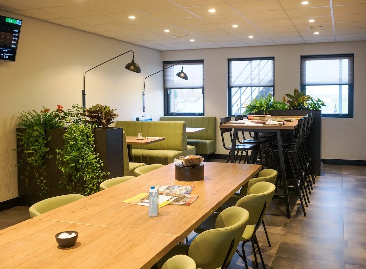 Het interieur van het kantoor