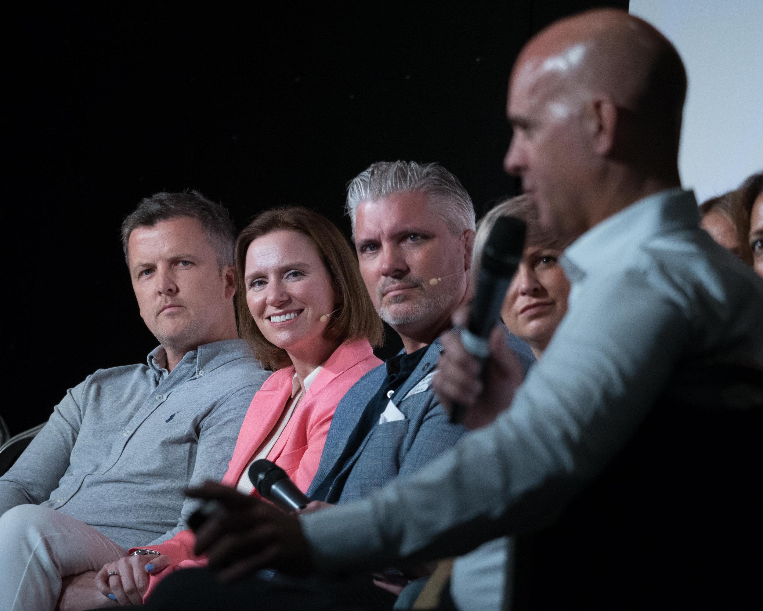 LinkedIn headshot personal branding photography Bromsgrove business event with panel discussion