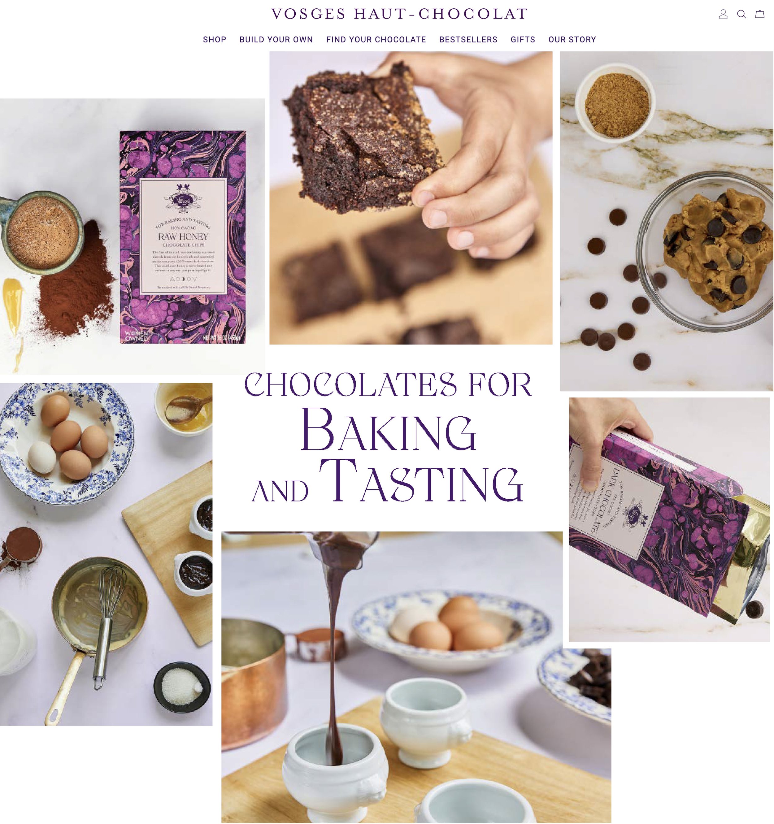 Email and Web Landing Pages for Vosges