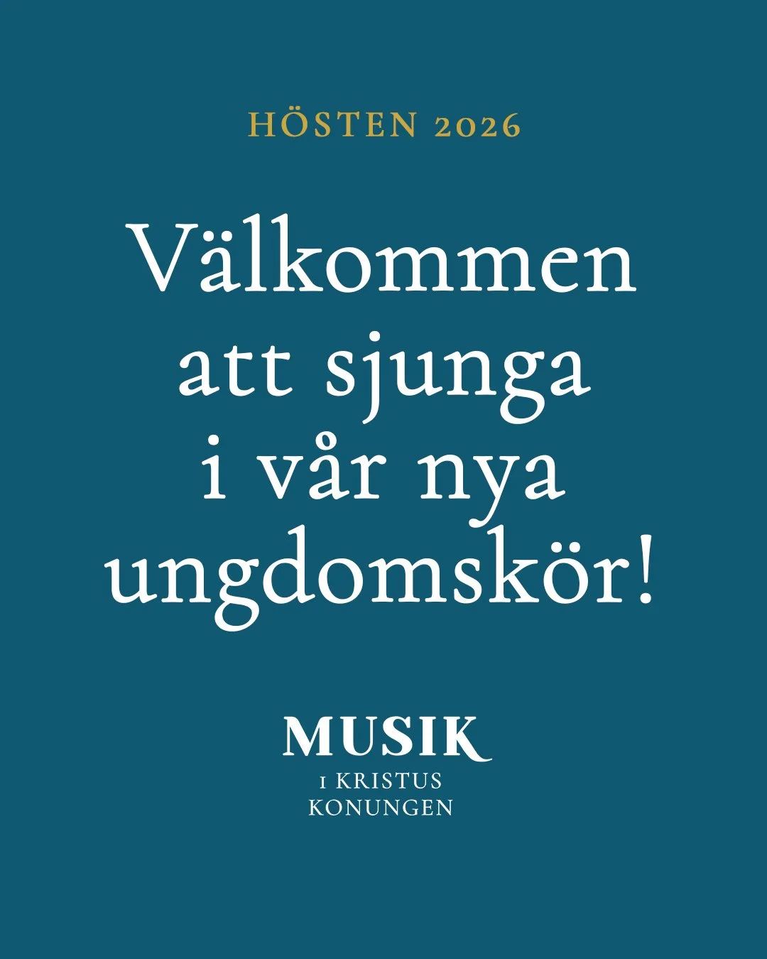 Ny ungdomskör startar