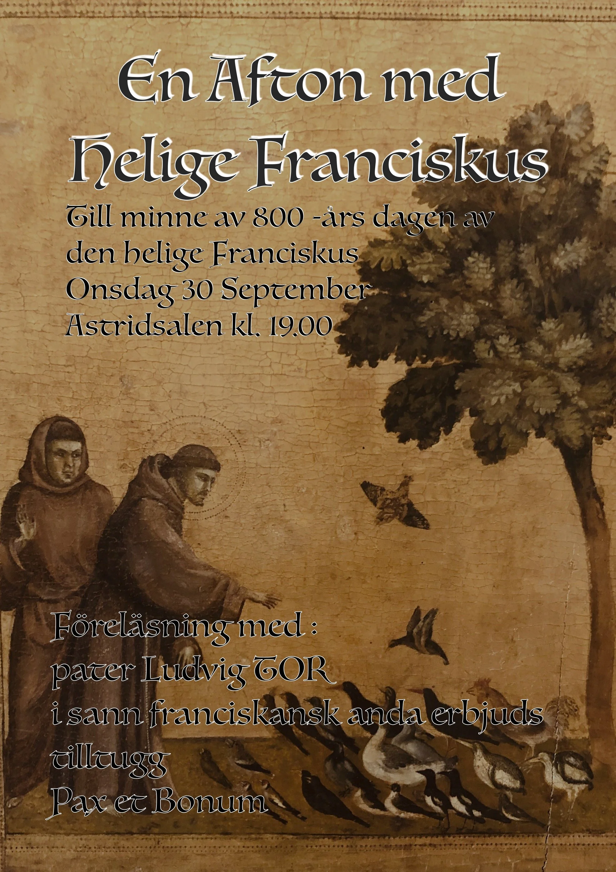 En afton med helige Franciskus