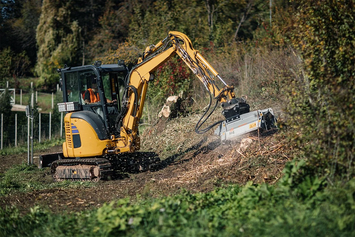The Perfect Fit for Small Excavators: The FAE BL0/EX Forestry Mulcher
