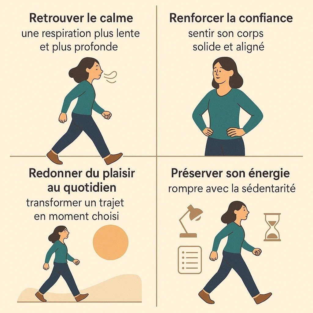 R&eacute;fl&eacute;chir. Planifier. G&eacute;rer. Anticiper&hellip;
La machine mentale tourne sans pause.
Le mouvement, le souffle, le rythme :
trois leviers simples pour rel&acirc;cher les tensions et renouer avec une stabilit&eacute; &eacute;motion