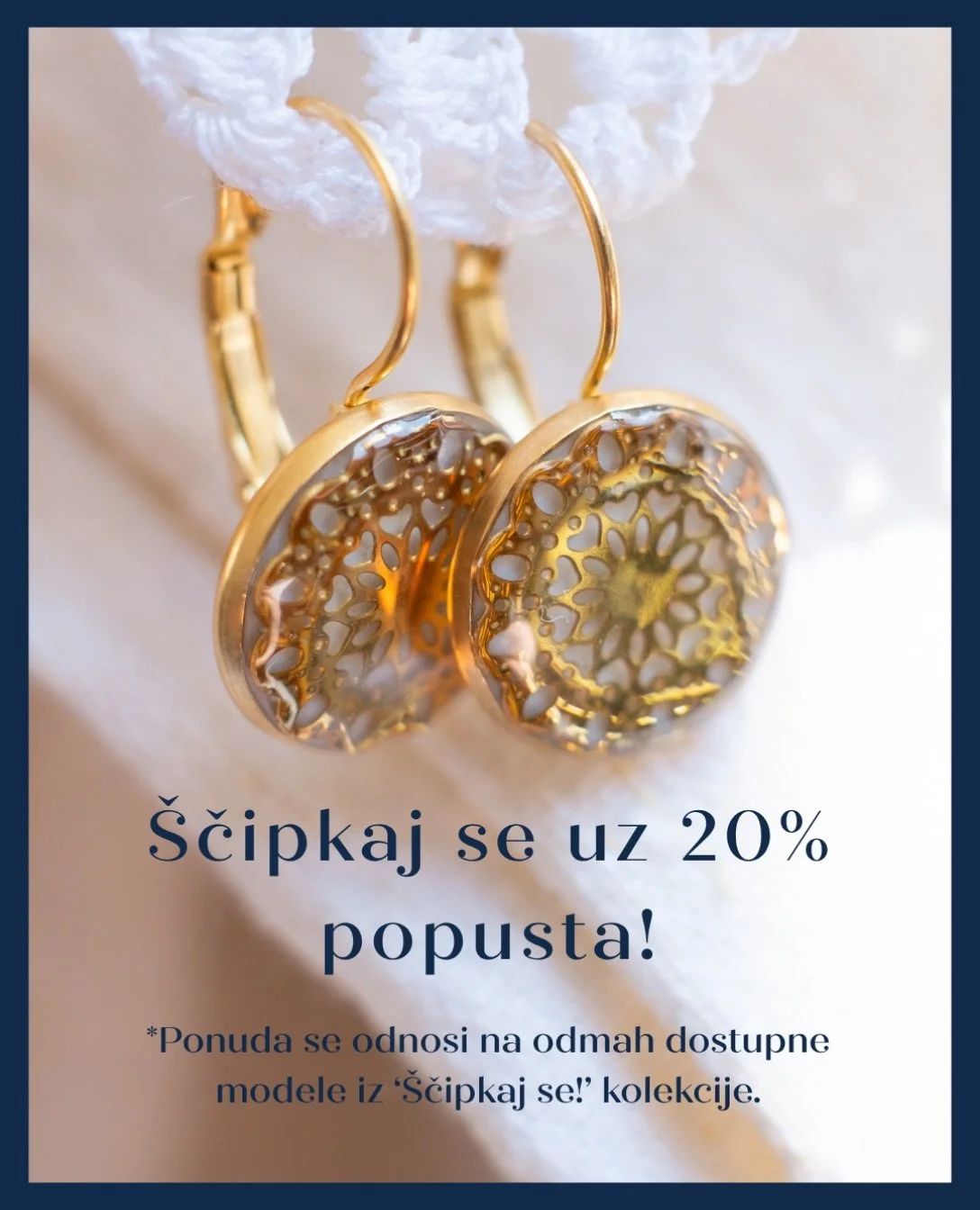 &Scaron;čipkaj se uz 20% popusta!

Omiljena kolekcija ponovno je stigla u @studio78.zagreb 
Sve odmah dostupne modele može&scaron; pronaći uz 20% popusta, ali samo na ograničeno vrijeme.

Ponuda vrijedi do 31.12. ili do isteka zaliha.
