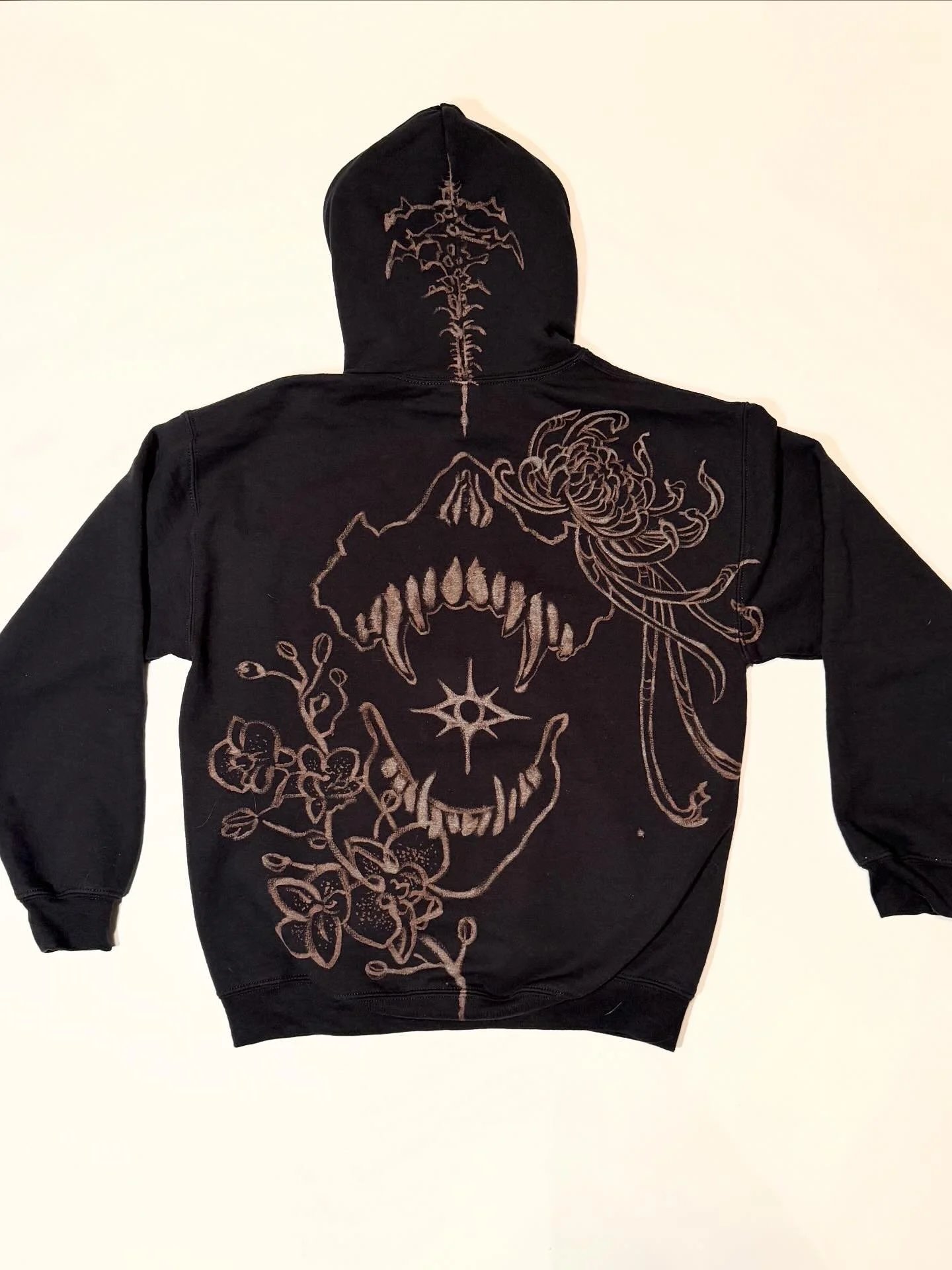 Custom Bleach Dye Hoodie