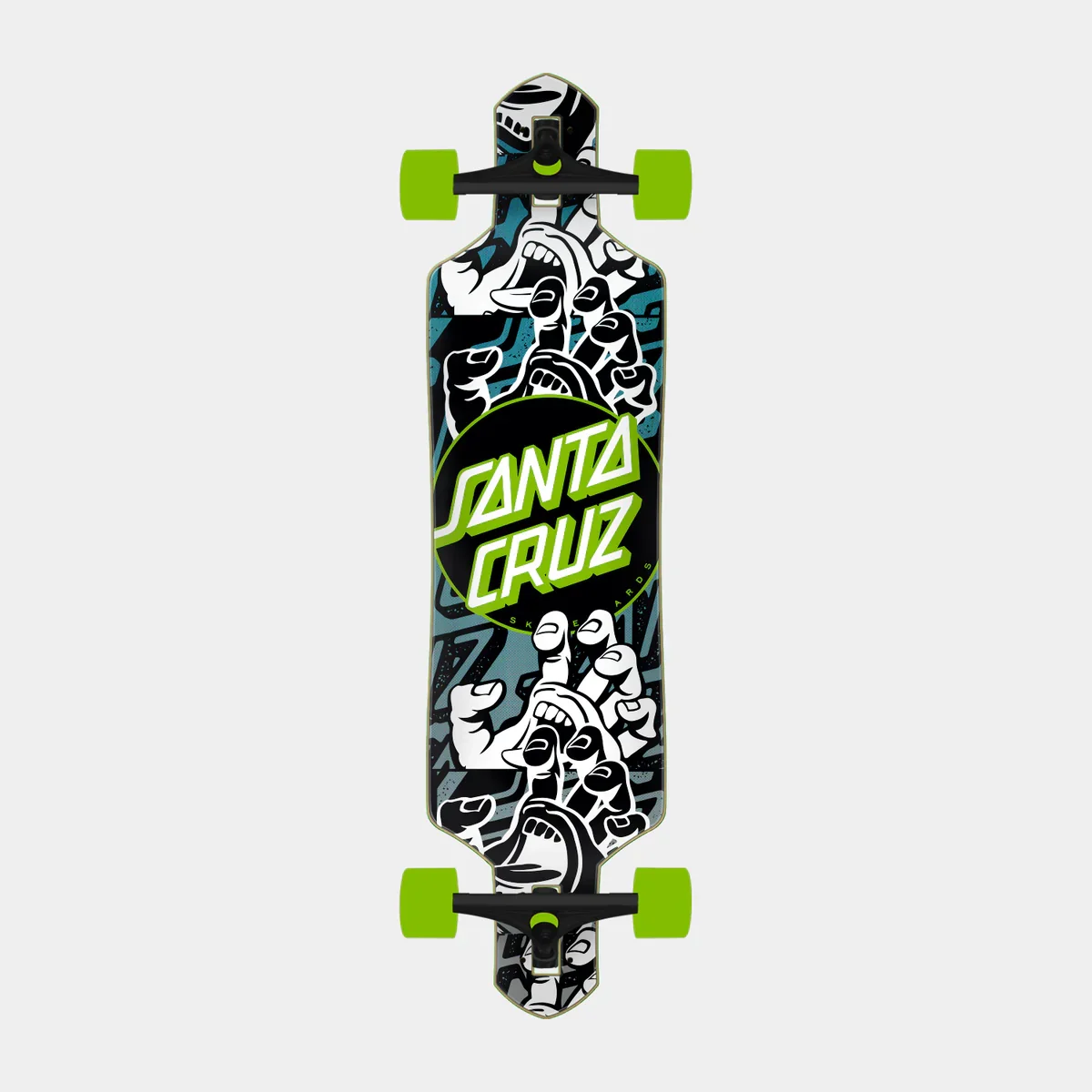 Santa Cruz Skateboards Handled Dot Drop Thru Longboard Cruzer
