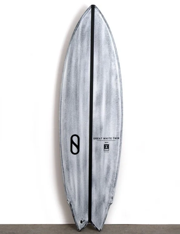 Slater Designs Volcanic Great White Twin Surfboard - Futures